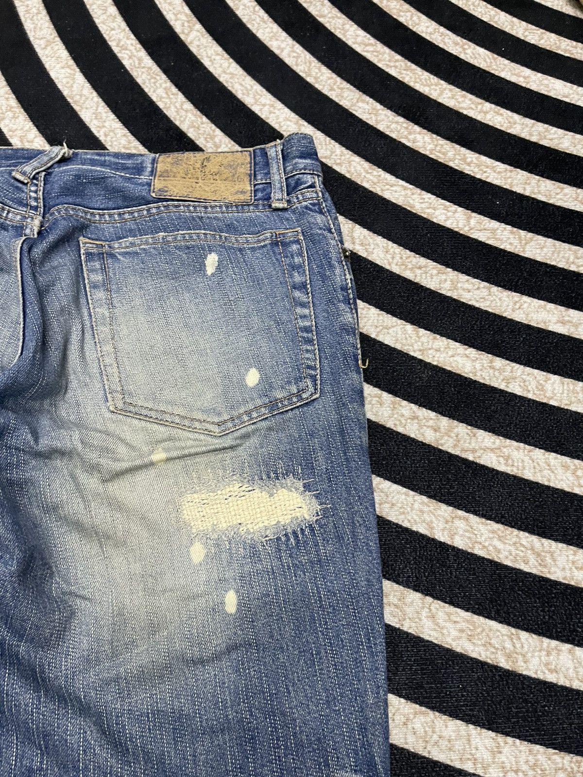 PPFM 2000s PPFM FLARE DISTRESSED DENIM RARE DESIGN Size US 30 / EU 46 - 17 Thumbnail