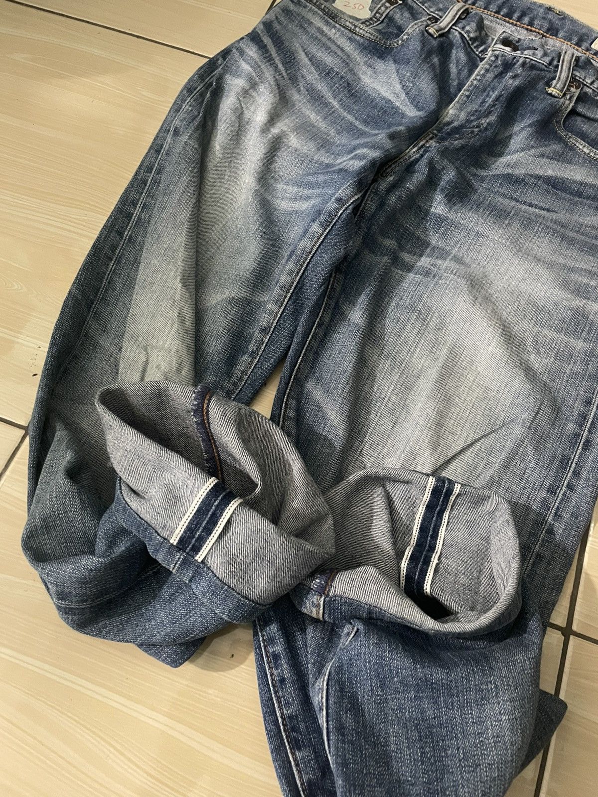 Levi's Vintage Clothing Levis selvedge Made in japan distressed Size US 33 - 10 Thumbnail