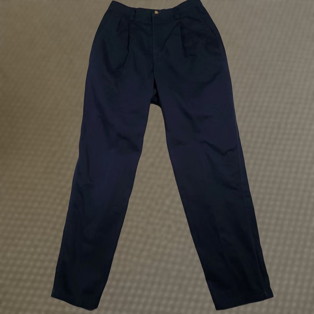 Eddie Bauer VINTAGE Eddie Bauer Wrinkle Resistant Classic Fit Chino Pants Womens 4 Navy Blue Pleated Chino Pants Womens 4 Navy Blue Pleated Size 27" / US 4 / IT 40 - 1 Thumbnail