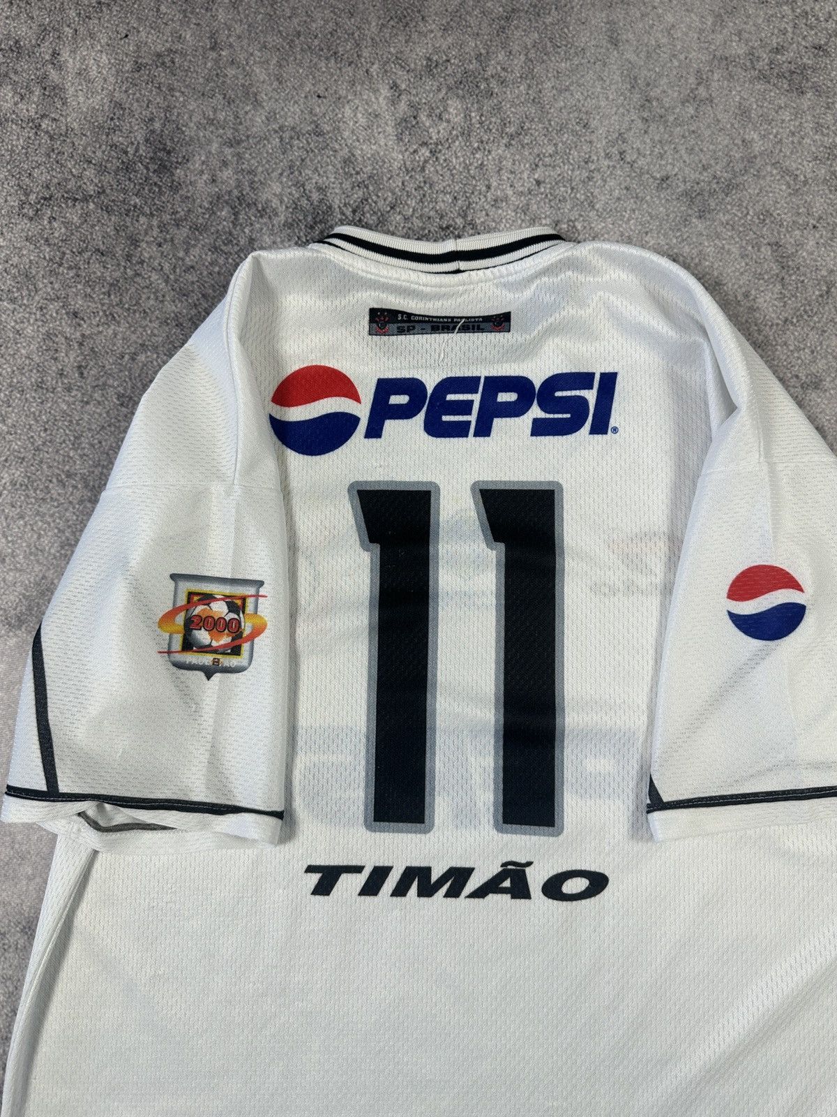 Vintage Vintage Timao Corinthians 11 Pepsi Soccer Jersey Rare 90s Size US L / EU 52-54 / 3 - 5 Thumbnail