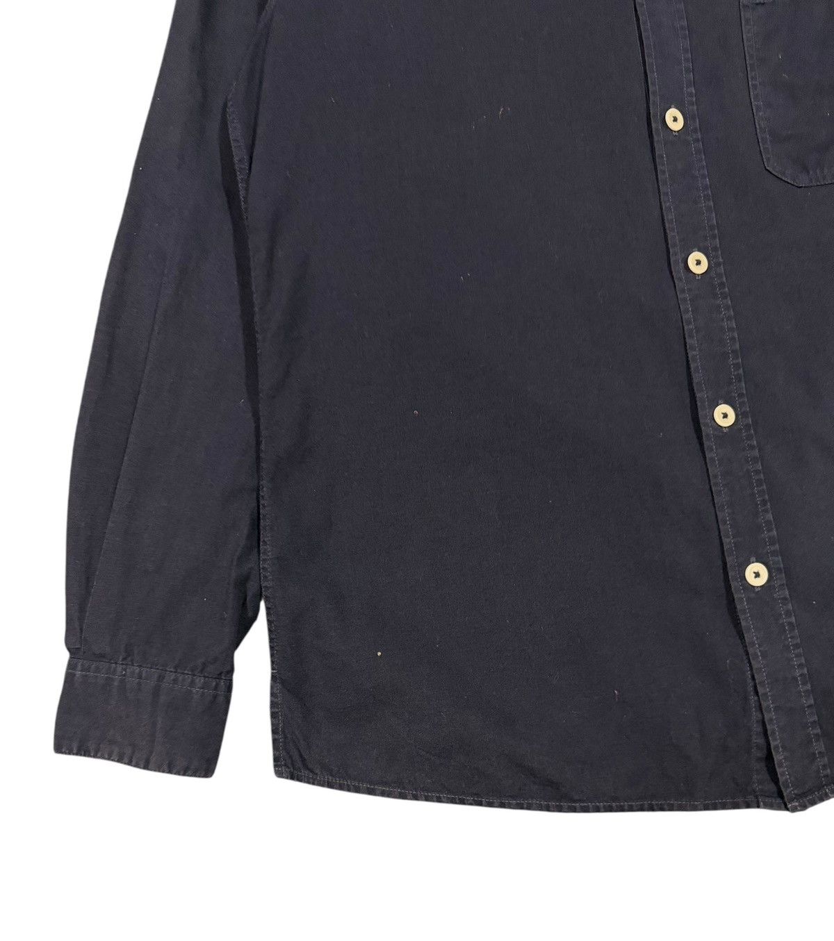 Margaret Howell MHL Margaret Howell Navy Blue Cotton Button Ups Shirt Size US S / EU 44-46 / 1 - 10 Thumbnail