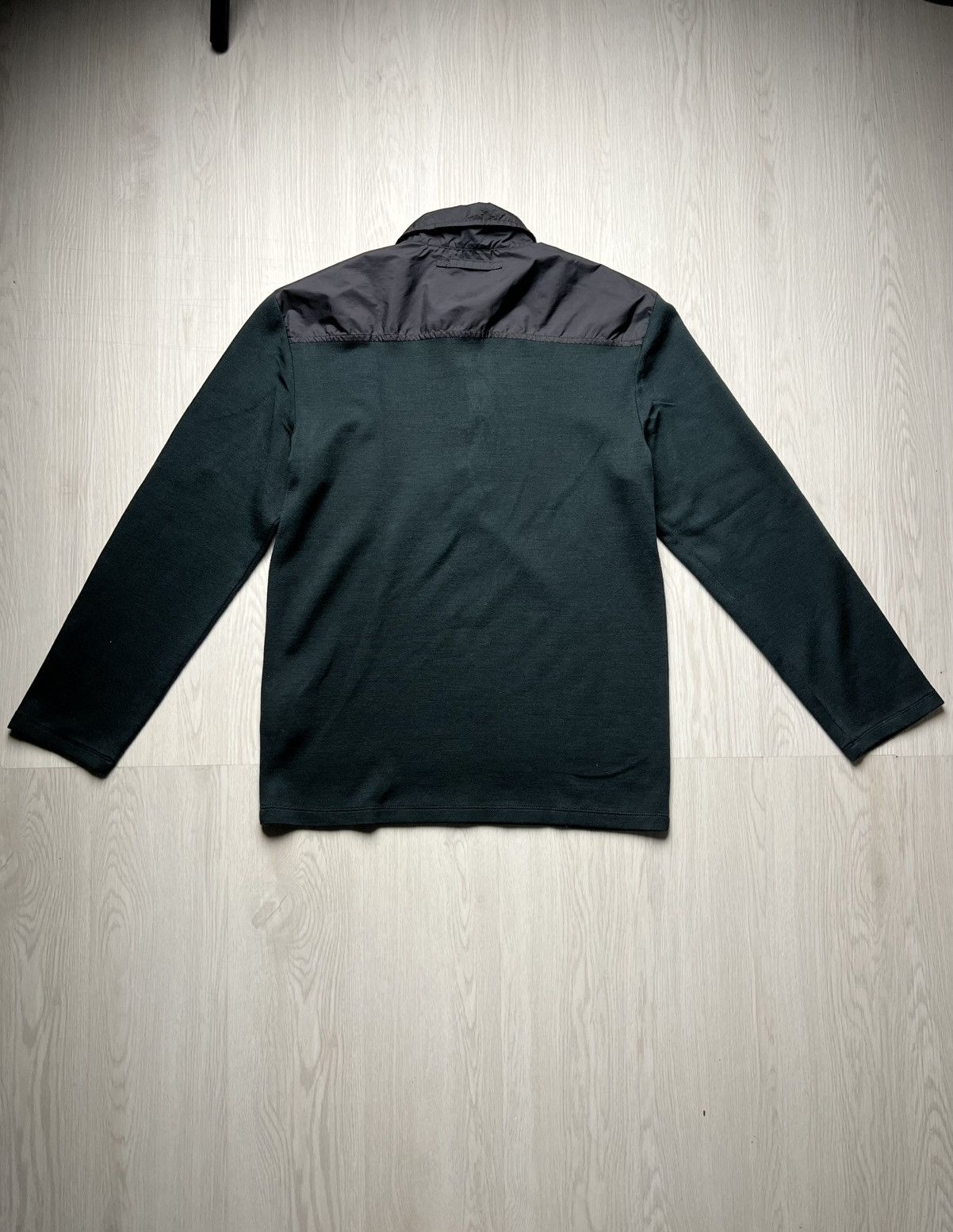 Prada Prada Virgin Wool Nylon Longsleeve Polo Shirt Size US M / EU 48-50 / 2 - 2 Thumbnail