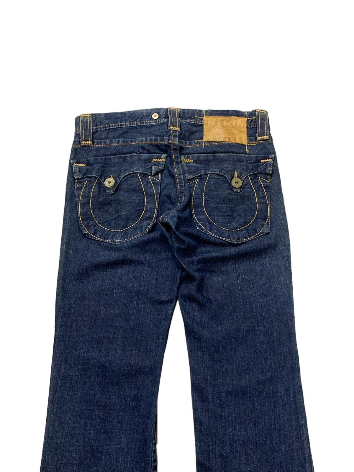 Ed Hardy × True Religion True Religion Joey Herritage Big Stitch Flared Raw Jeans Size US 32 / EU 48 - 4 Thumbnail