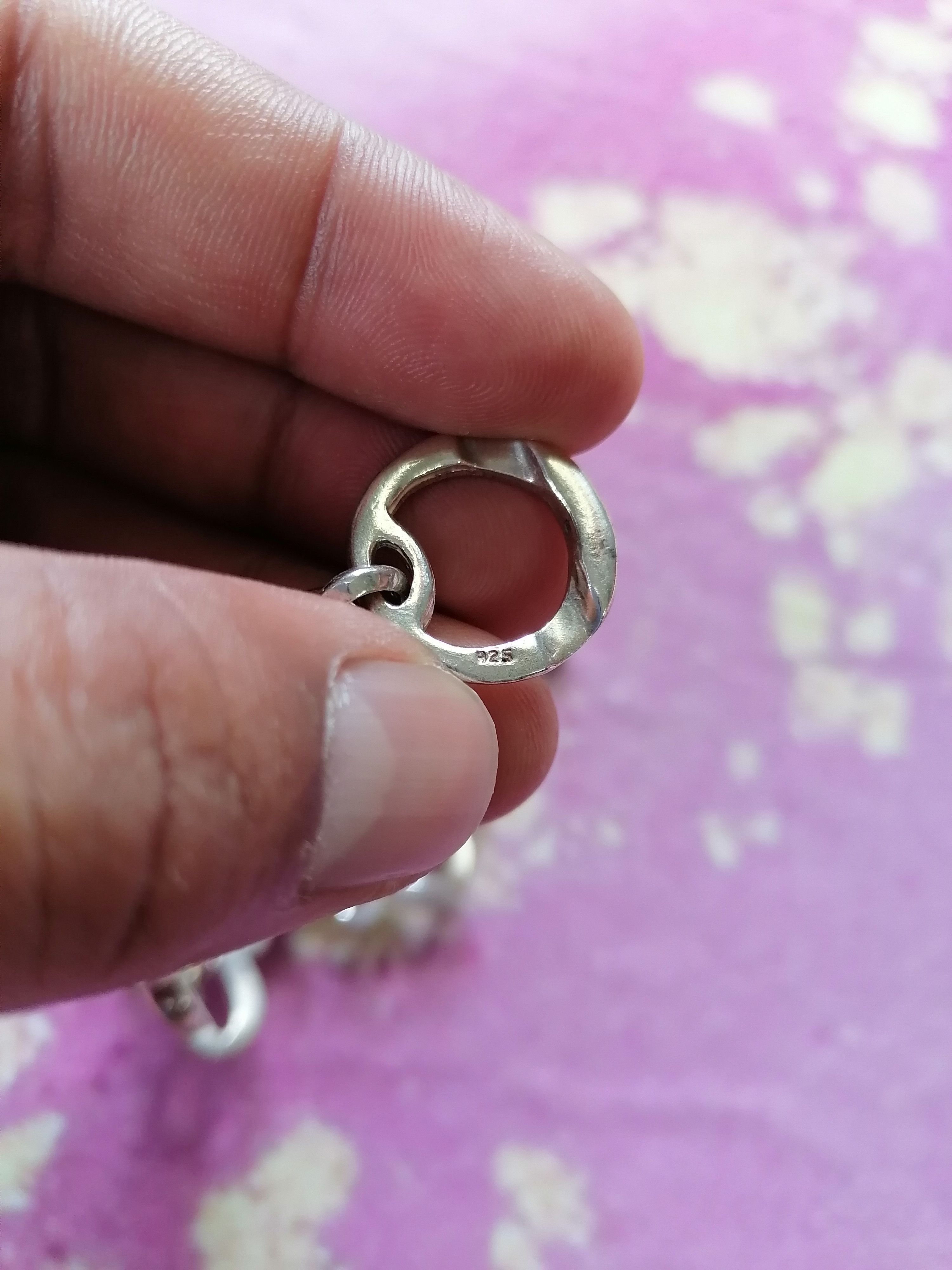 Handmade 925 Silver Fleur De Lys ICONIC CH Bracelet Size ONE SIZE - 5 Thumbnail