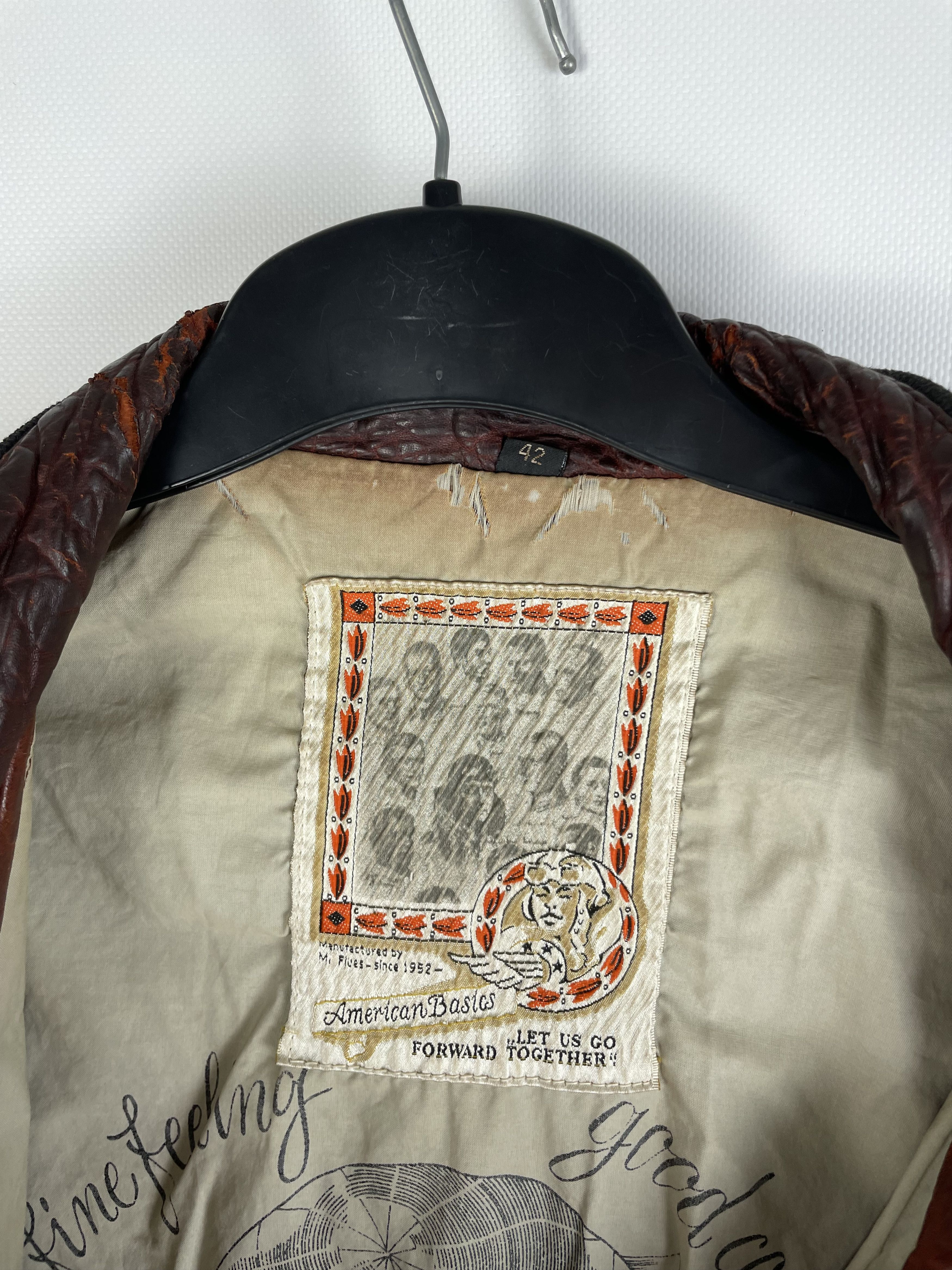 Vintage Vintage American Basics Washed Leather Jacket 90s Size US M / EU 48-50 / 2 - 4 Thumbnail
