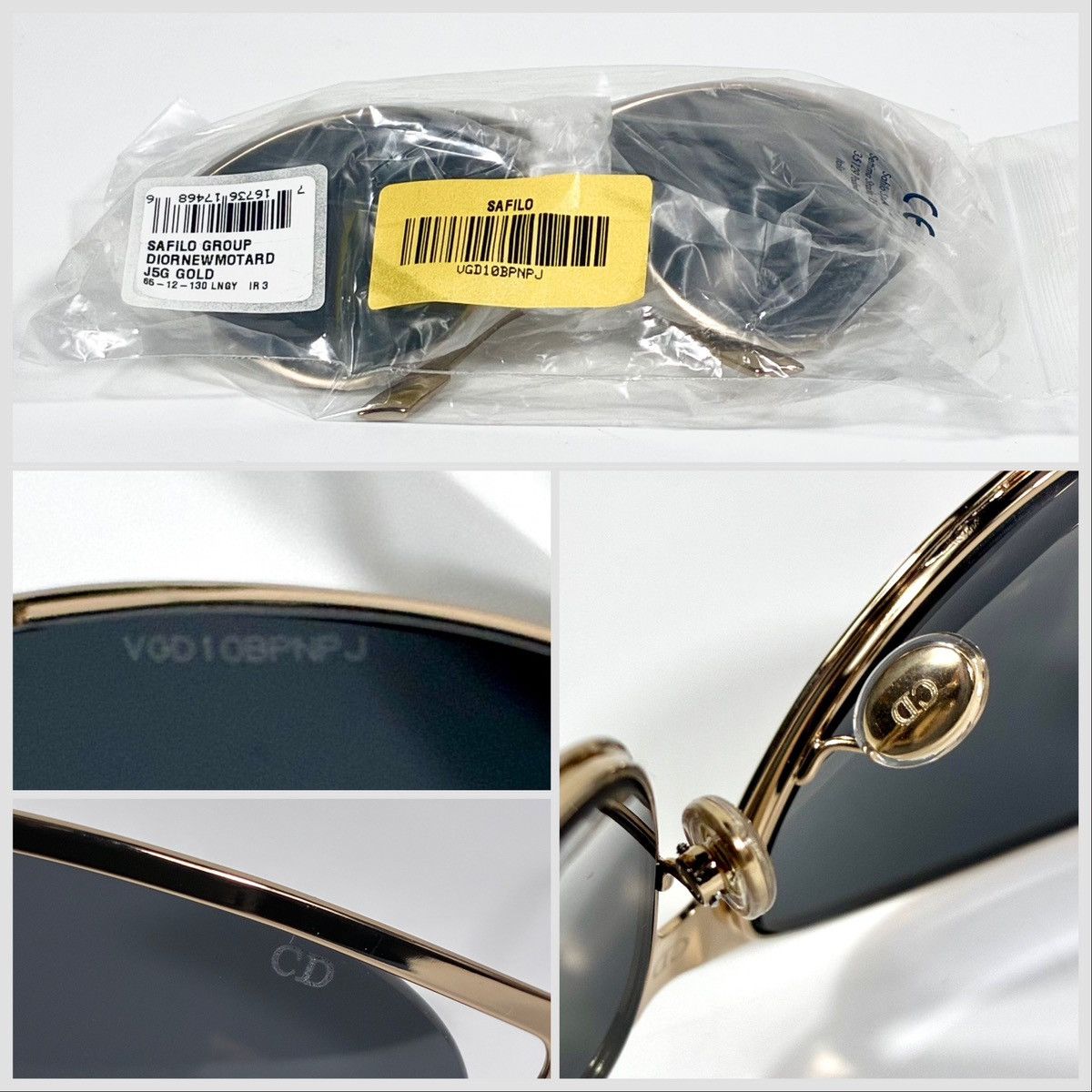 Dior Christian Dior New Motards 65mm Oversize Cat Eye Sunglasses Size ONE SIZE - 4 Thumbnail