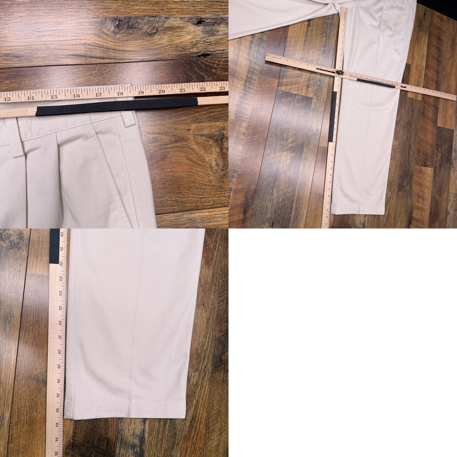 Haggar VINTAGE Haggar Khakis Pants Mens 38x34 Beige Pleated Relaxed Fit New Size US 38 / EU 54 - 9 Thumbnail