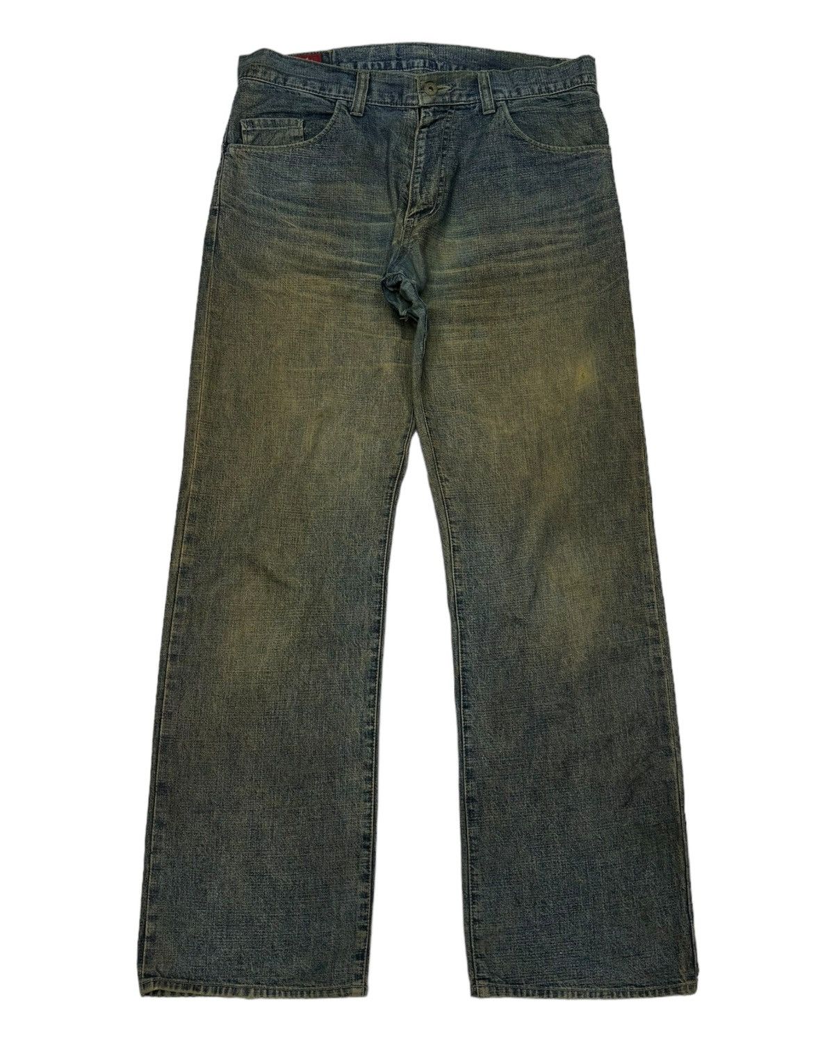 Hysteric Glamour 🔥HIGHER RULES RUSTY MUD WASH BAGGY DISTRESS DENIM JEANS Size US 34 / EU 50 - 7 Thumbnail