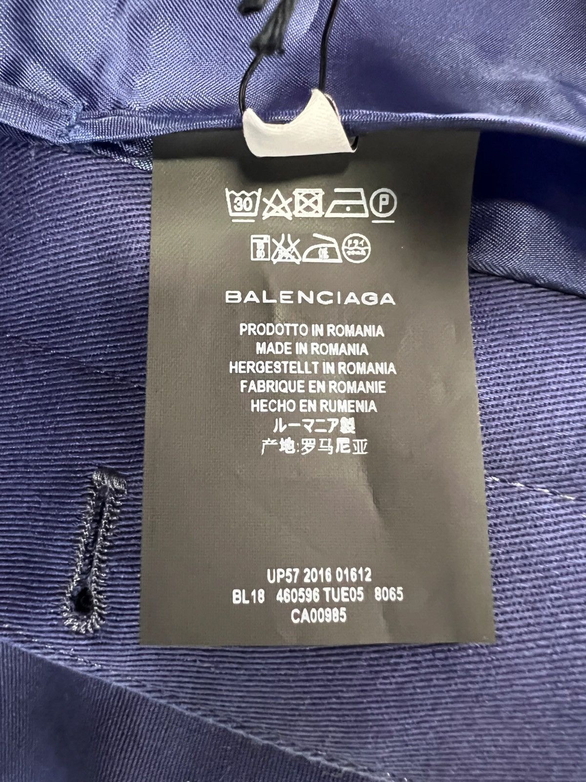 Balenciaga BALENCIAGA SS17 RUNWAY CROPPED MILITARY OFFICER JACKET BLUE Size US S / EU 44-46 / 1 - 6 Thumbnail