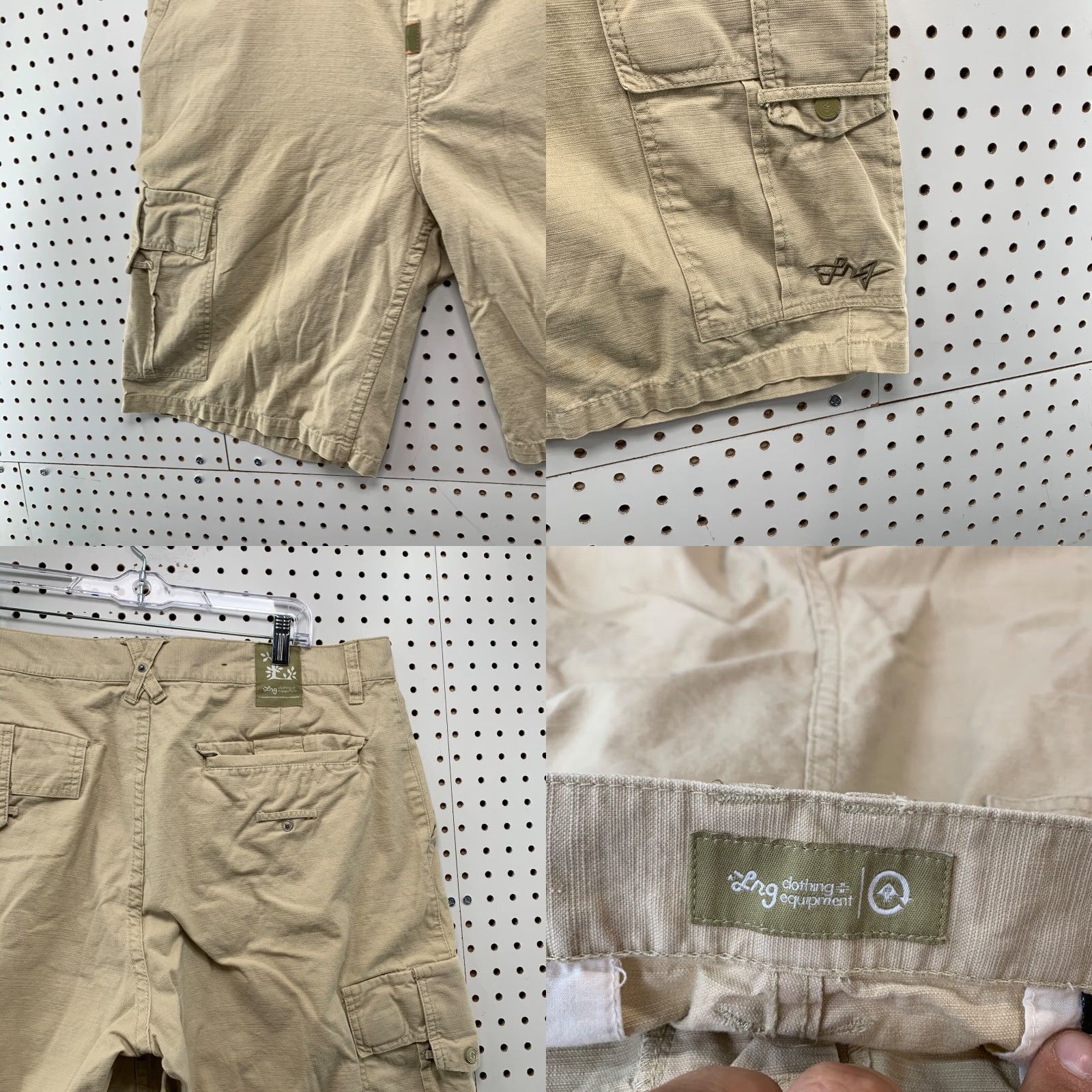Vintage VINTAGE LRG Cargo Shorts Mens 38 Beige Hip Hop Pockets 11 Inseam 38x11 Size 38 Regular Fit Size US 38 / EU 54 - 8 Thumbnail