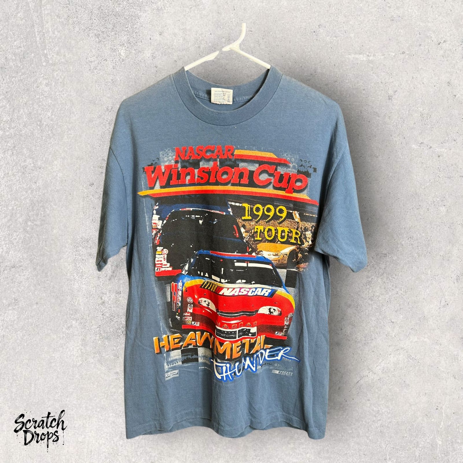 NASCAR Vintage 1998 NASCAR Winston Cup AOP Single Stitch USA Made Size US L / EU 52-54 / 3 - 1 Thumbnail
