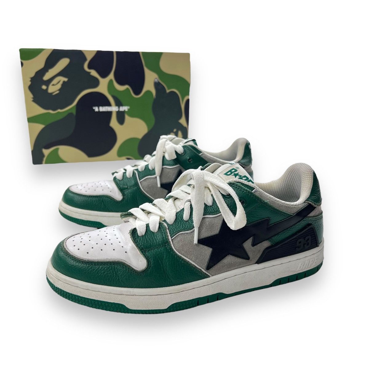 Bape Bape SK8-STA Pine Green Trainers Size US 9.5 / EU 42-43 - 1 Thumbnail