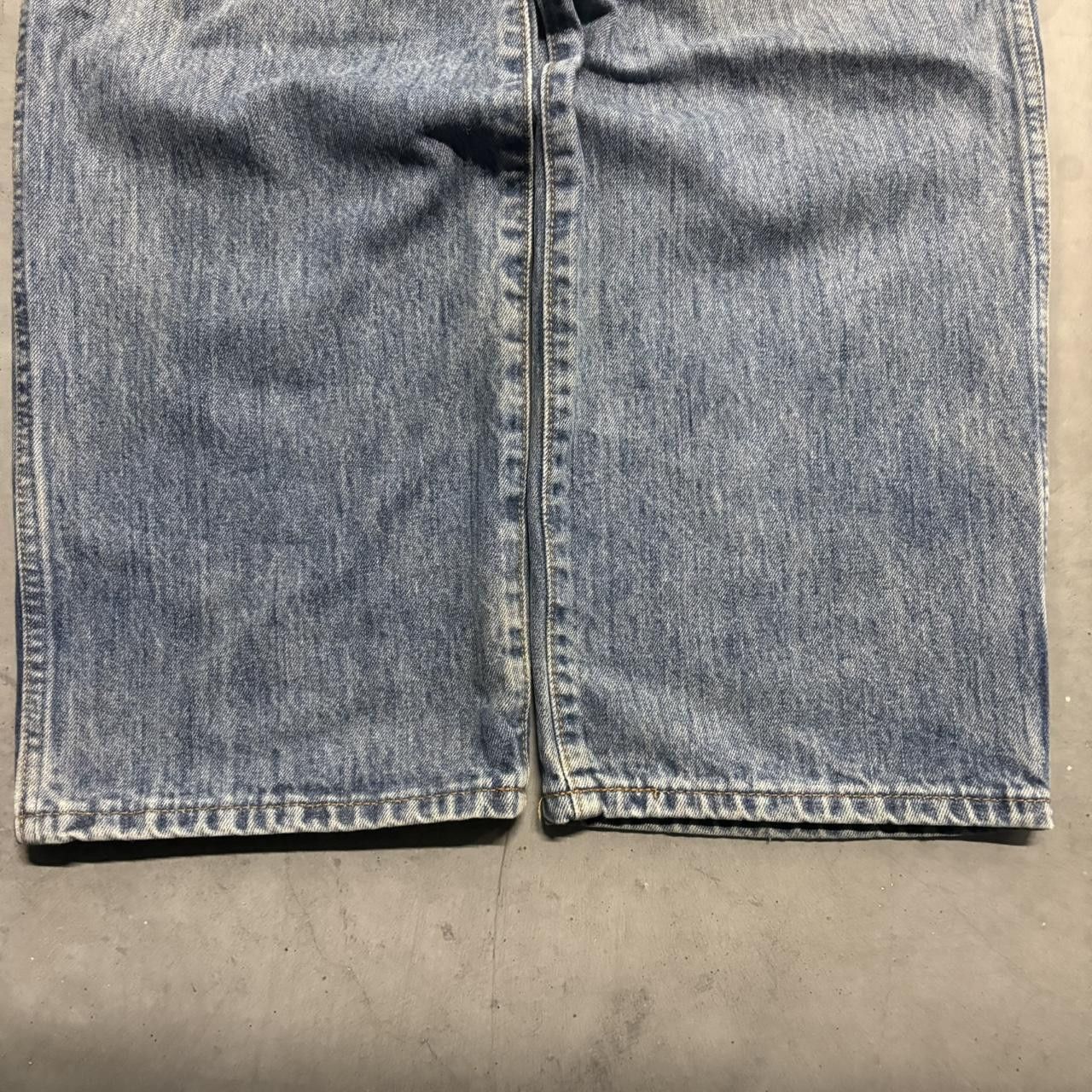 Japanese Brand × Vintage Crazy Vintage Y2K/2000s Baggy Medium Wash RedHead Denim Jeans! Size US 40 / EU 56 - 5 Thumbnail