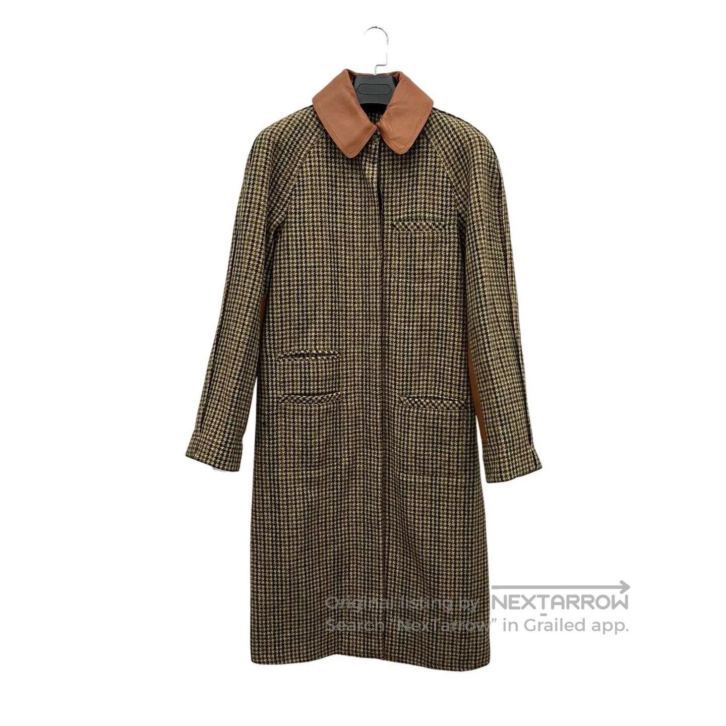Loewe Loewe Houndstooth Colorblock Wool Coat. Size XXS / US 00 / IT 34 - 1 Thumbnail