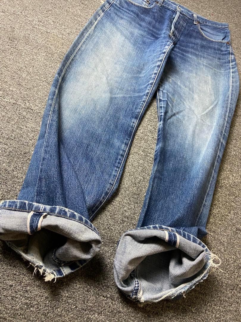 Levi's 🔥 LEVIS Selvedge Distressed Denim Jeans 🔥 (135) Size US 34 / EU 50 - 8 Thumbnail