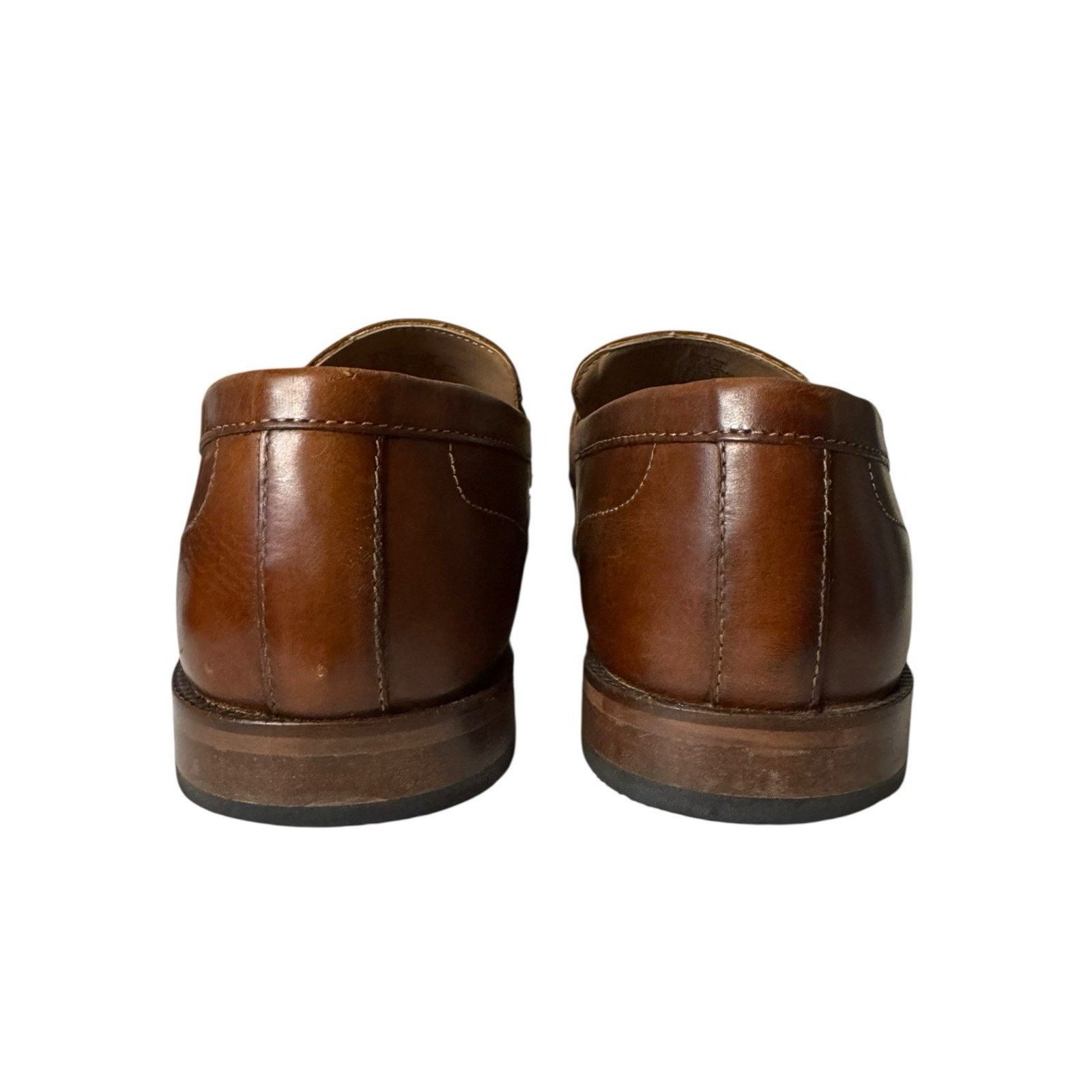 Steve Madden Steve Madden Dalton Penny Loafers Leather Size 10.5 Cognac Size US 10.5 / EU 43-44 - 4 Thumbnail
