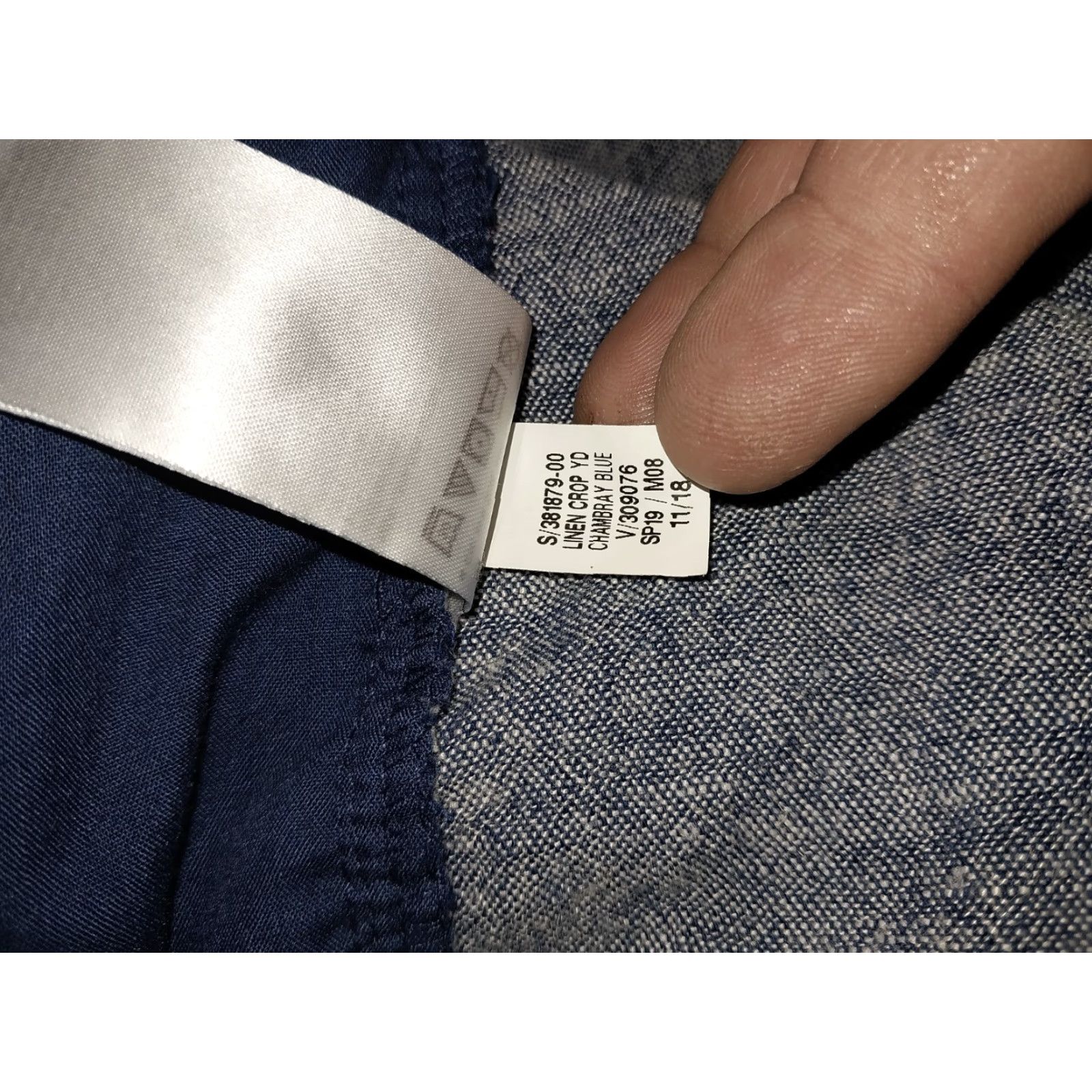 Old Navy **Women's Large Blue Linen Rayon Blend Elastic Waist Drawstring Pants** User: Women's Large Blue Linen Rayon Blend Elastic Waist Drawstring Pants Size 36" / US 14 / IT 50 - 4 Thumbnail