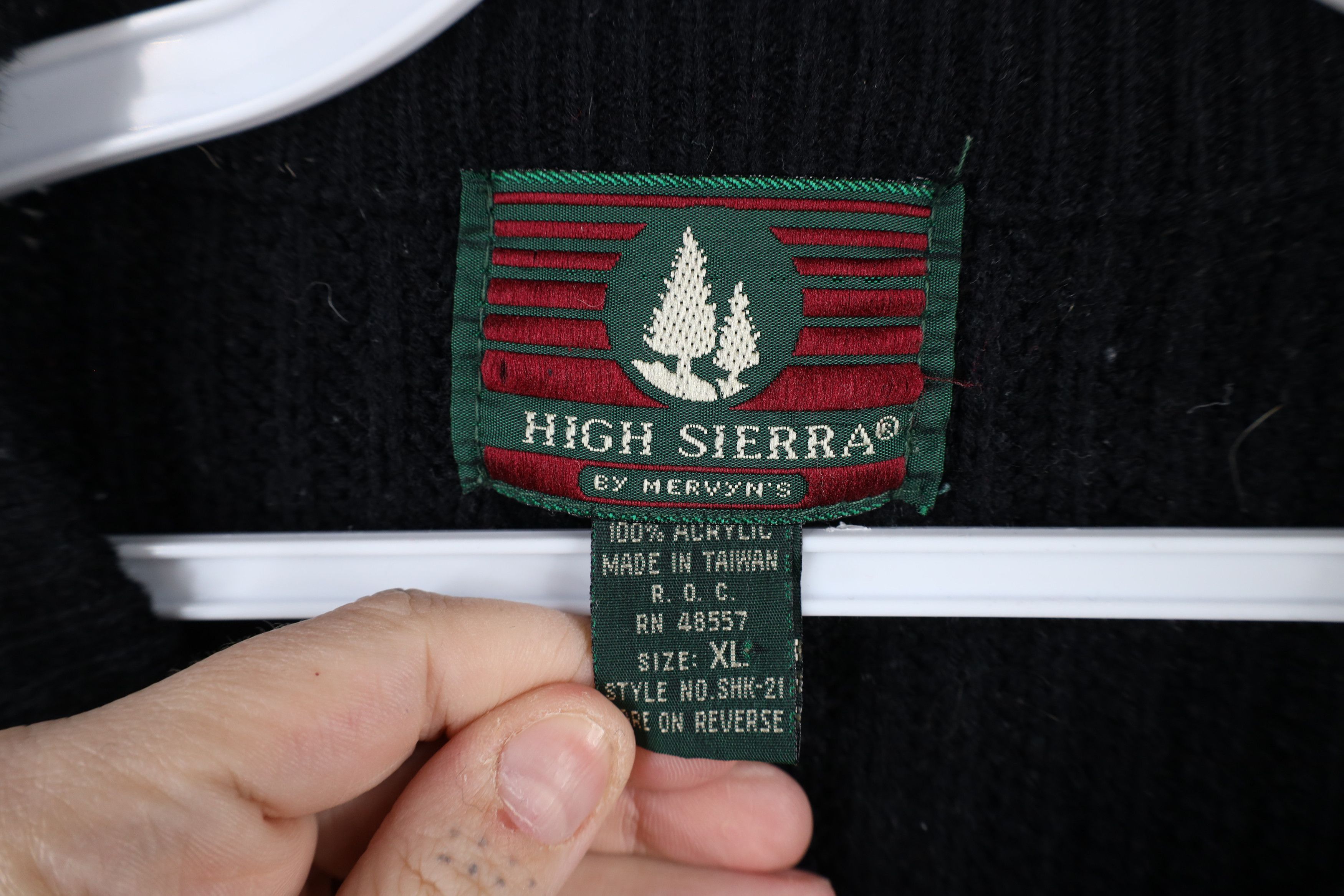 Vintage Vintage 90s Streetwear Block Chunky Ribbed Knit Sweater Size US XL / EU 56 / 4 - 5 Thumbnail