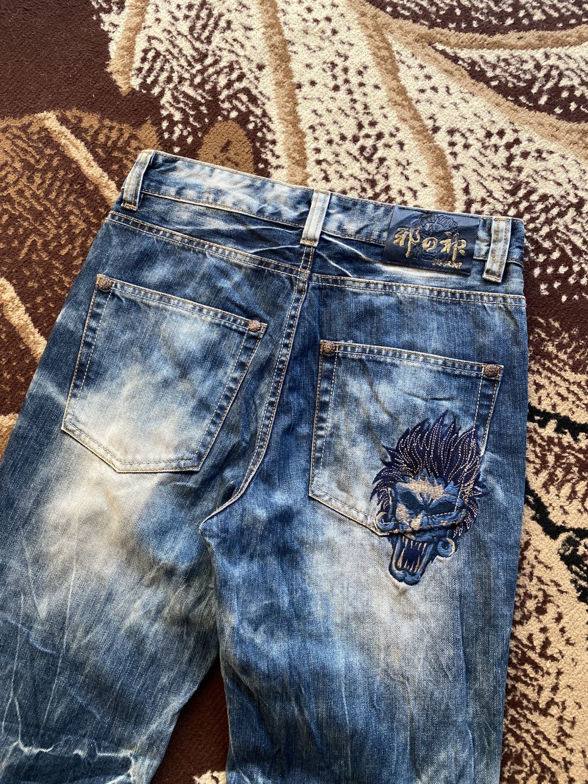 Tornado Mart Osaka Big Train Acid Wash Jeans Size US 30 / EU 46 - 3 Thumbnail