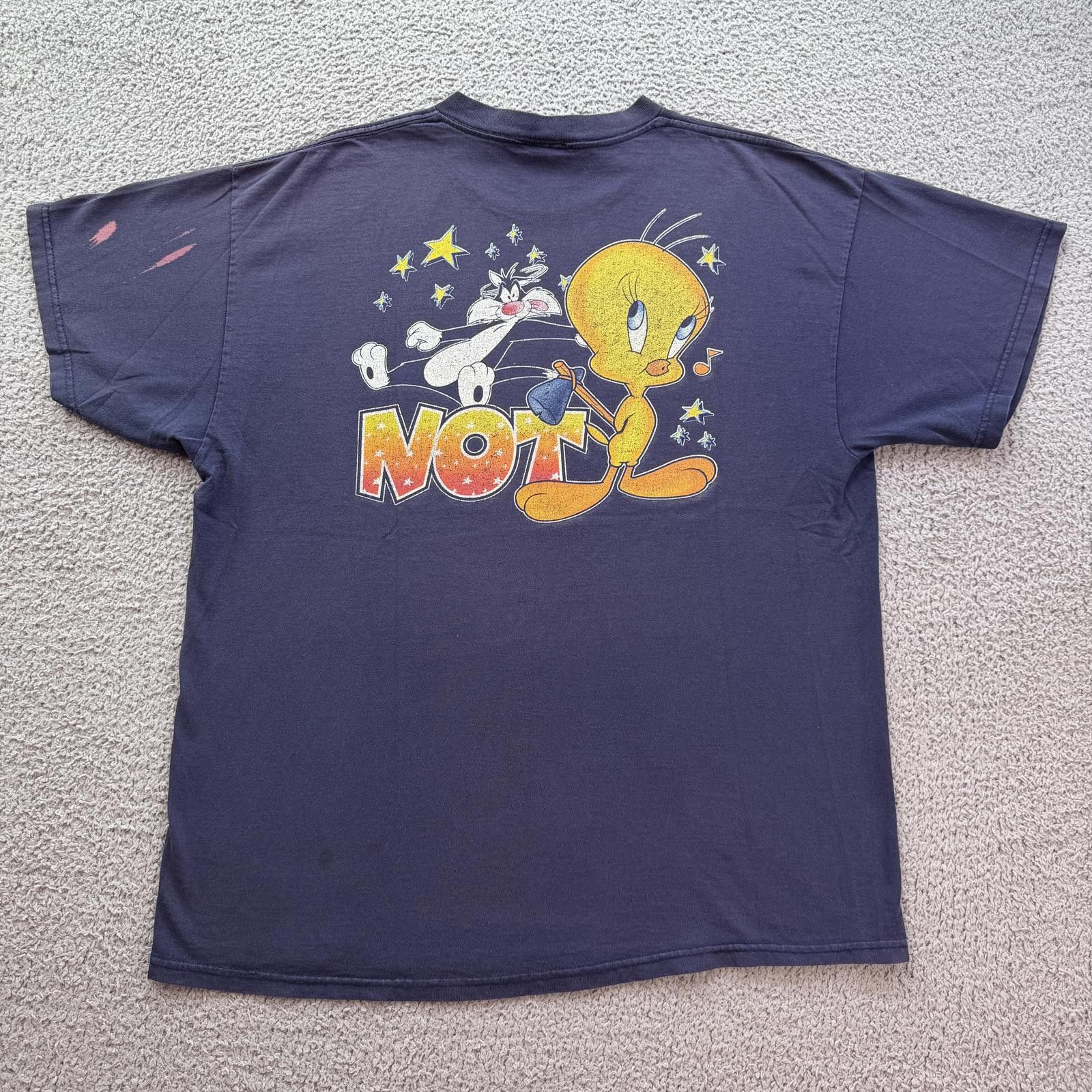 Other Vintage 2001 Looney Tunes Tweety Angel Not T Shirt XL Warner Size US XL / EU 56 / 4 - 2 Thumbnail