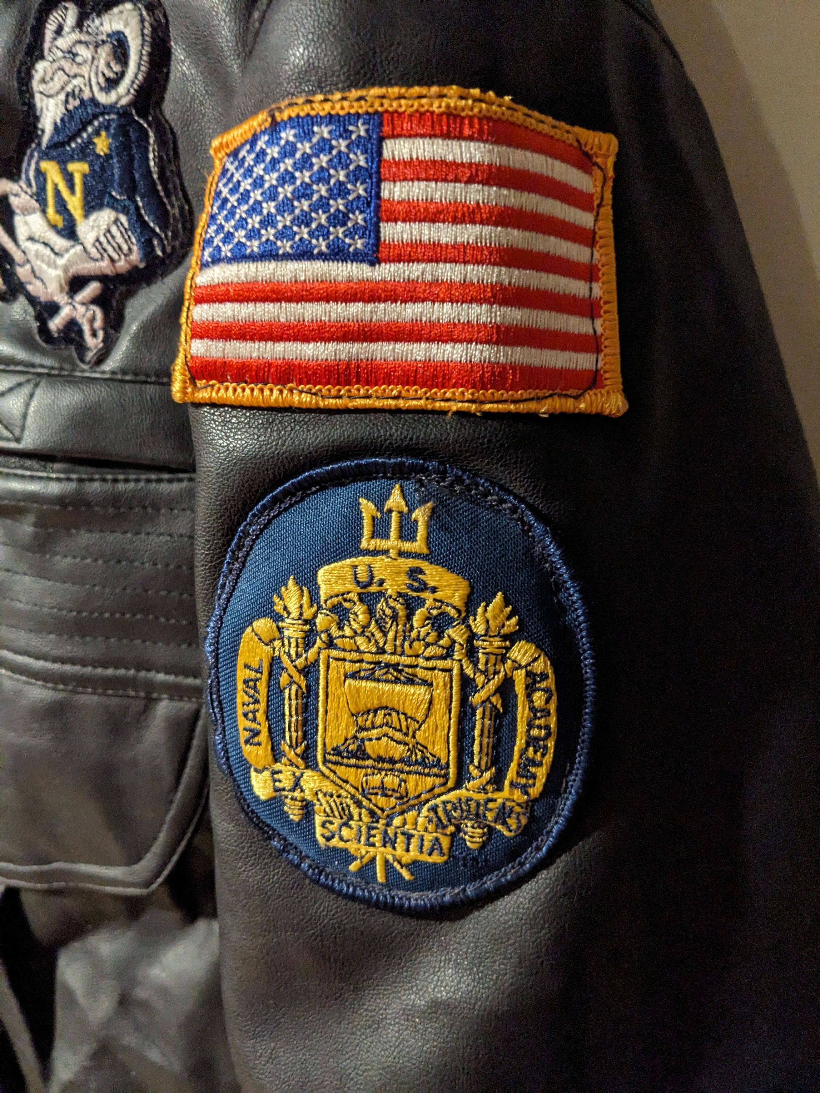 Vintage Vintage 1994 Navy Academy Medium St. Heliers Pleather Jacket Size US M / EU 48-50 / 2 - 5 Thumbnail