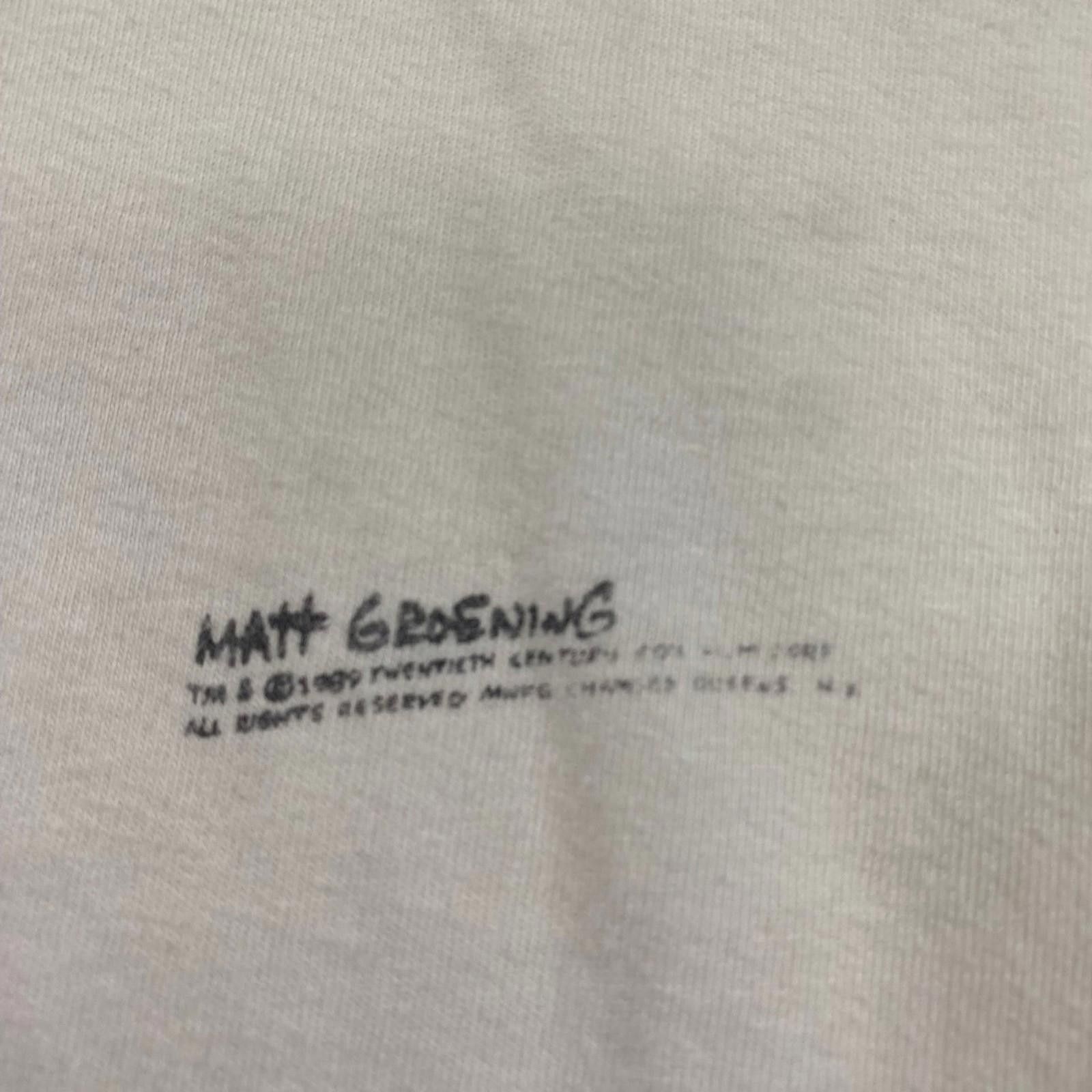 Hanes Vintage 1990 Bart Simpson "Who Are You?" T-Shirt Size L Size US XL / EU 56 / 4 - 3 Thumbnail