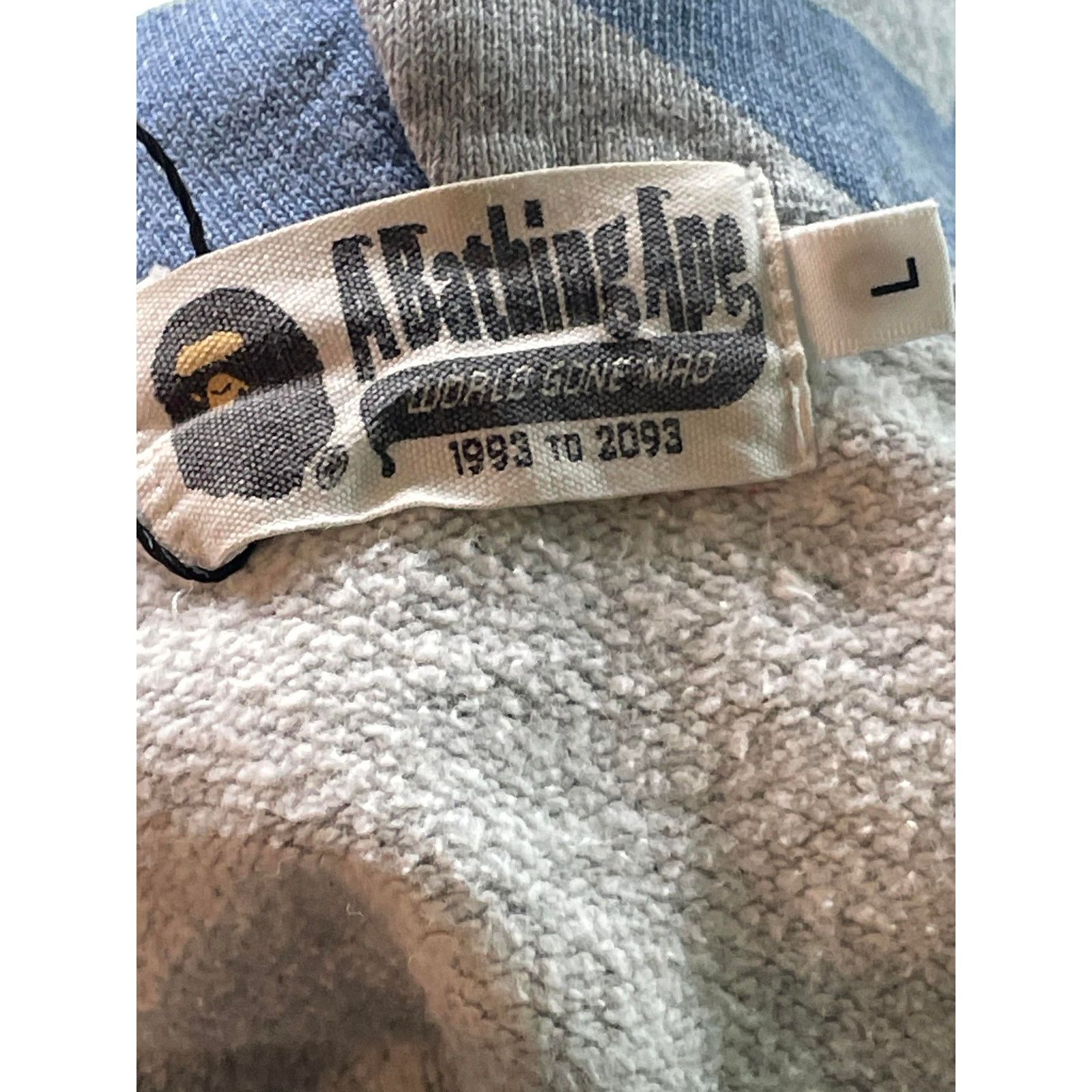 Bape BAPE BAPESTA Zip Up Grey & Blue Stars Size US M / EU 48-50 / 2 - 4 Thumbnail