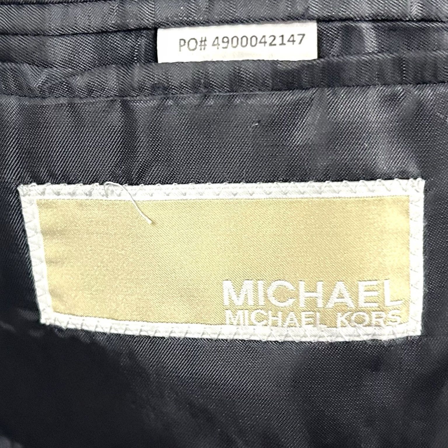 Michael Kors Michael Kors 38S Sport Coat Wool Blend Dark Navy Blue Two-Button Lined Vented Jacket/Coat Mens Regular Short Sleeve 2 Piece Notch Lapel Listing main. Size US XS / EU 42 / 0 - 3 Thumbnail