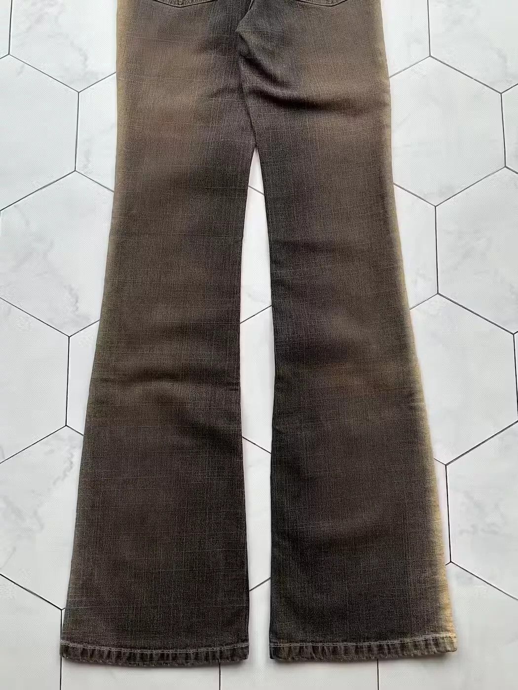 Japanese Brand Vintage Amazing Faded Flare Jeans E2(B6) Size 27" / US 4 / IT 40 - 6 Thumbnail