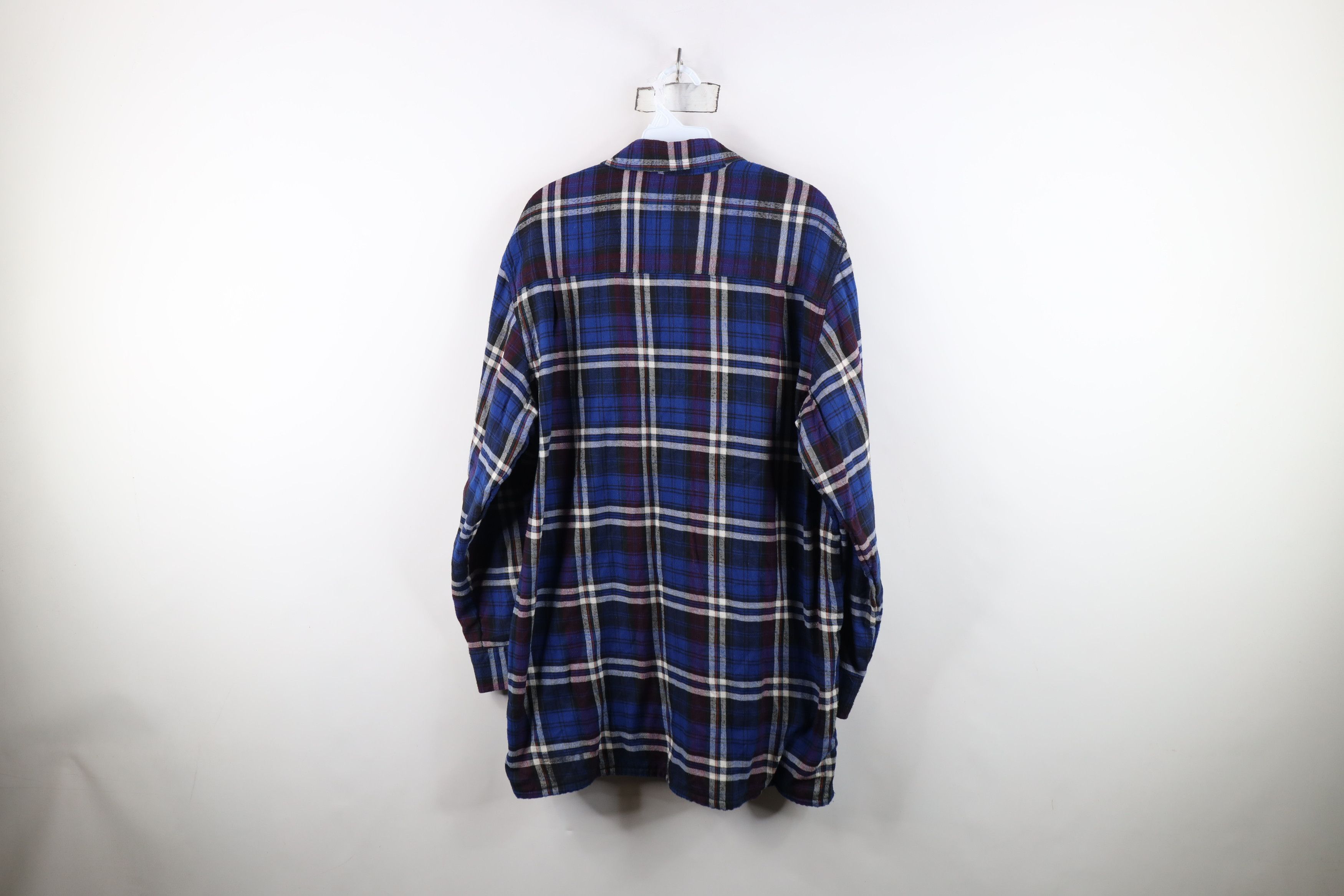 Vintage Vintage 70s 80s Streetwear Knit Flannel Button Shirt Jacket Size US L / EU 52-54 / 3 - 11 Thumbnail