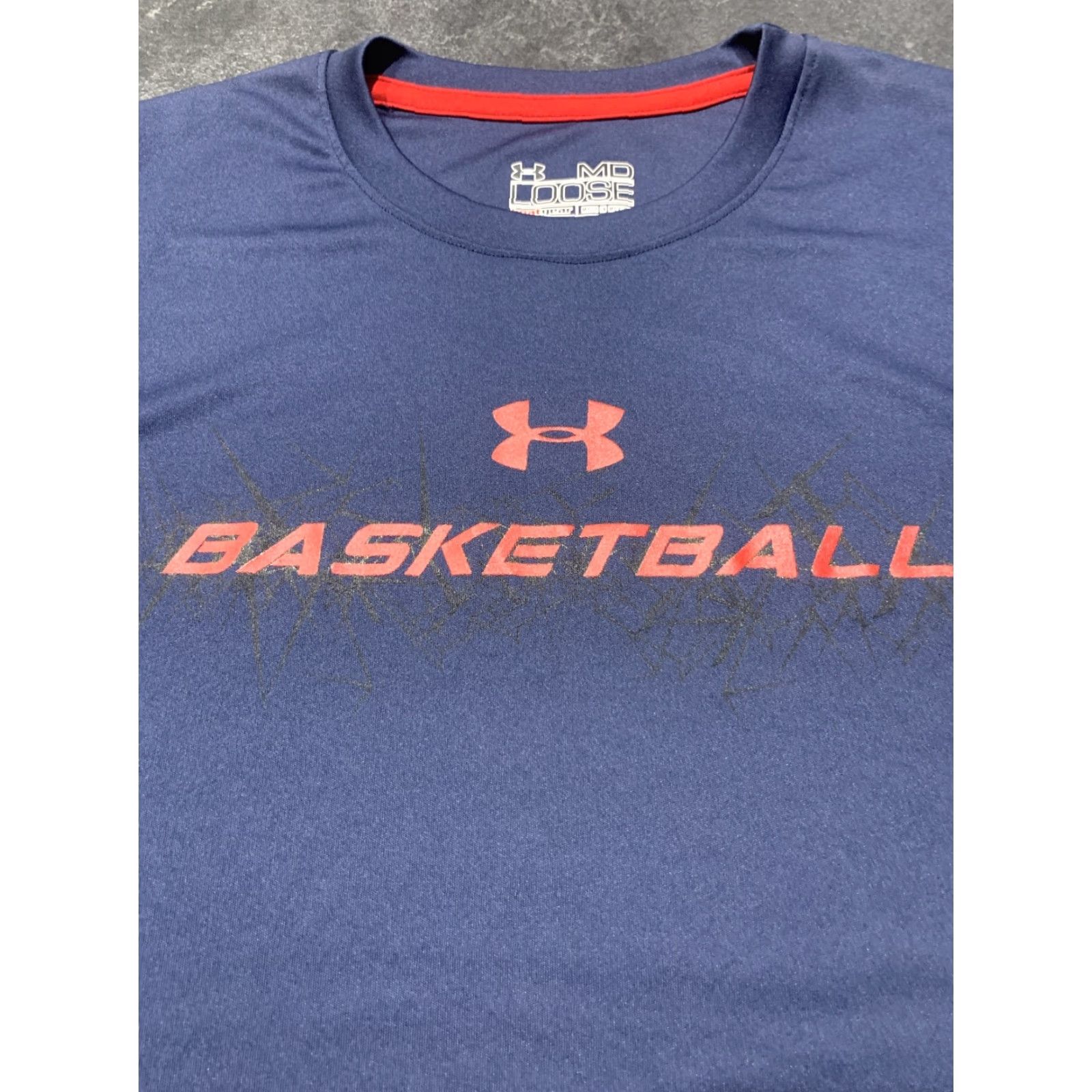 Under Armour VINTAGE Under Armour HeatGear Basketball T-Shirt Men’s Medium Crew Neck Short Sleeve Activewear Blue Size US M / EU 48-50 / 2 - 3 Thumbnail