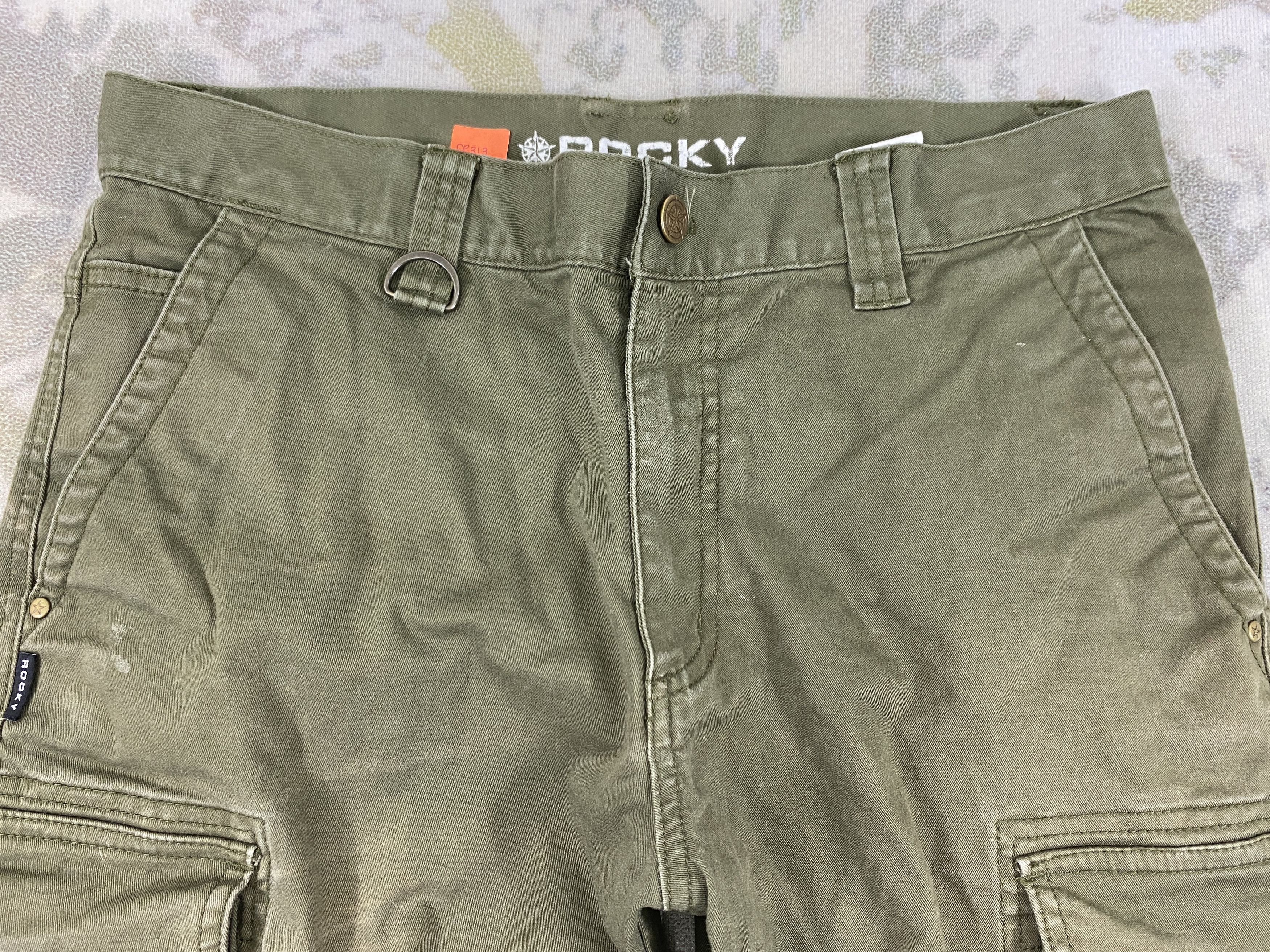 Japanese Brand Rocky Sun Faded Multipocket Cargo Pants -CP313 Size US 32 / EU 48 - 3 Thumbnail