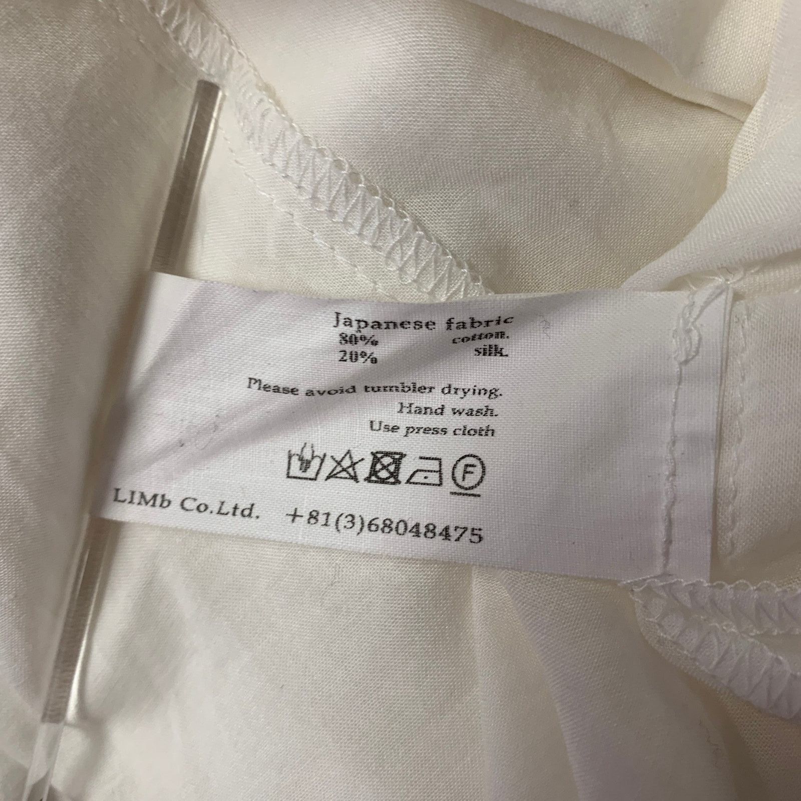 Other ASKYY TOKYO Size M White Silk Blend Long Sleeve Shirt Size US M / EU 48-50 / 2 - 7 Thumbnail