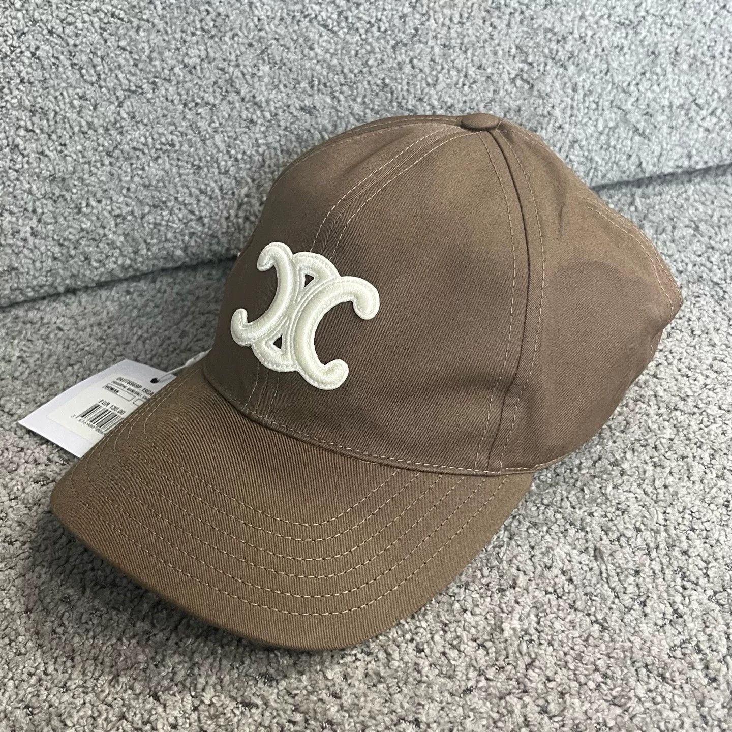 Celine Celine Brown Letter Decor Sun Visor Cap Size ONE SIZE - 2 Thumbnail