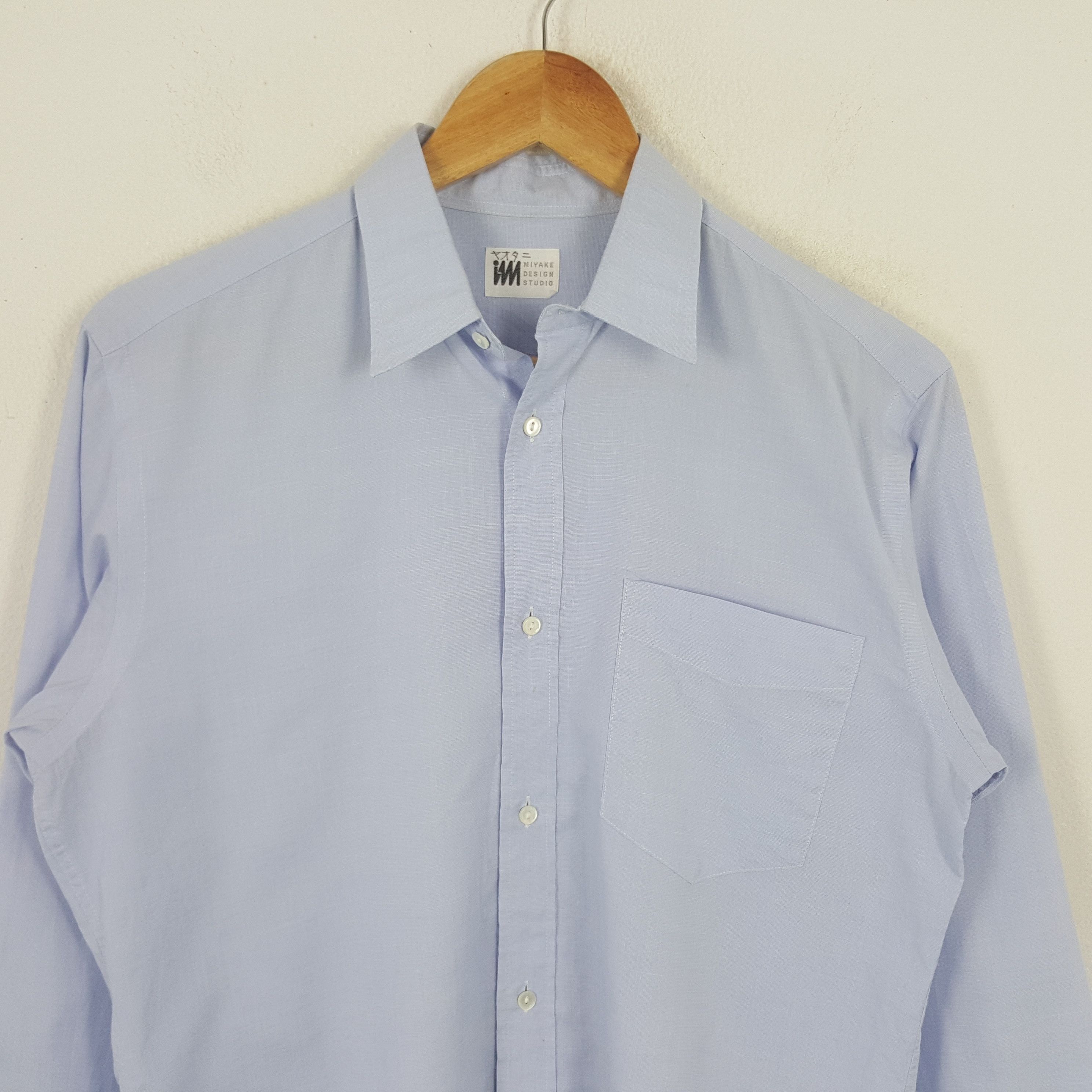 Issey Miyake Vintage IM Issey Miyake Japanese Designer Plain Shirt RR8 Size US S / EU 44-46 / 1 - 2 Thumbnail