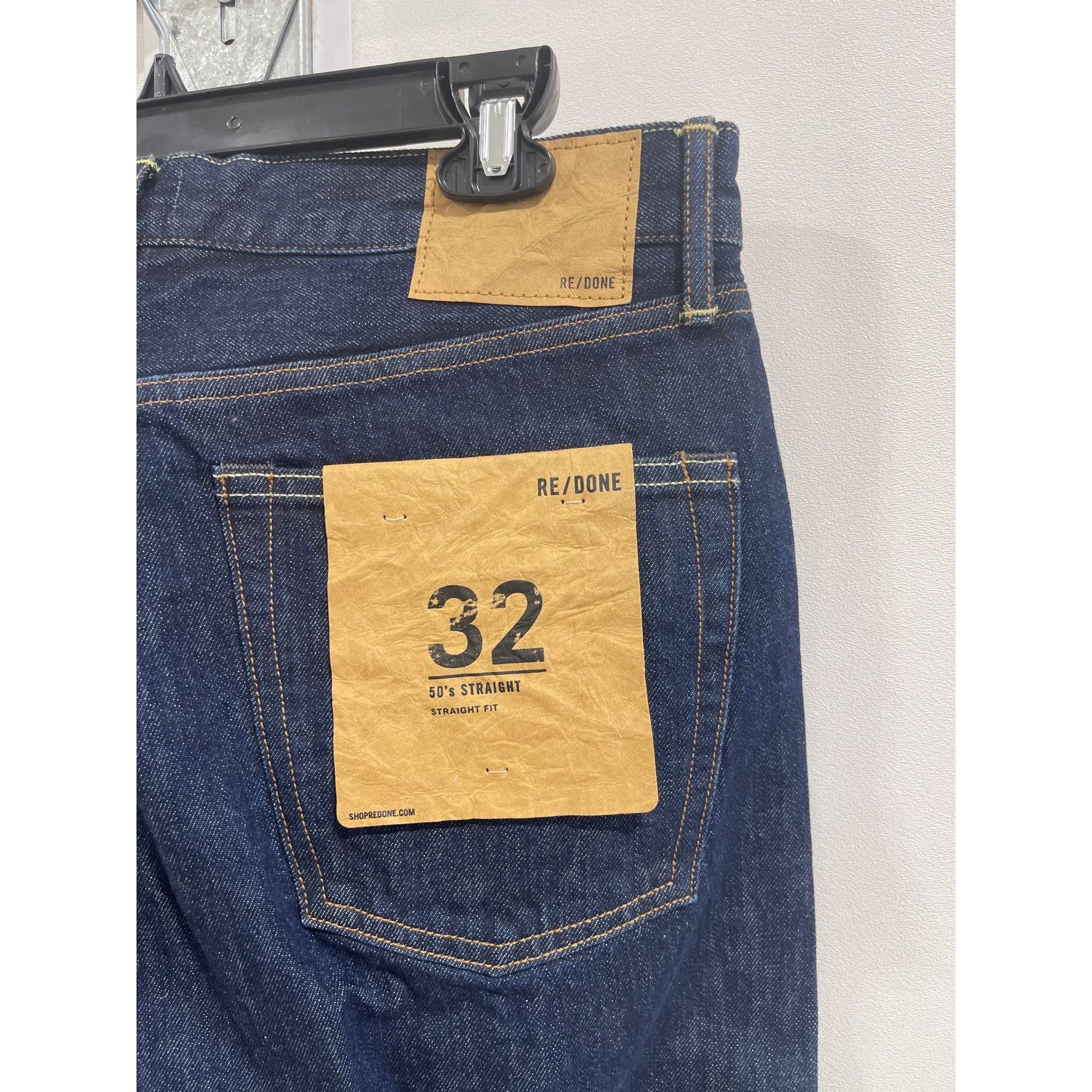 RE/DONE NWT RE/DONE MEN'S RINSE 50's STRAIGHT JEANS SZ 32 Size US 32 / EU 48 - 4 Thumbnail