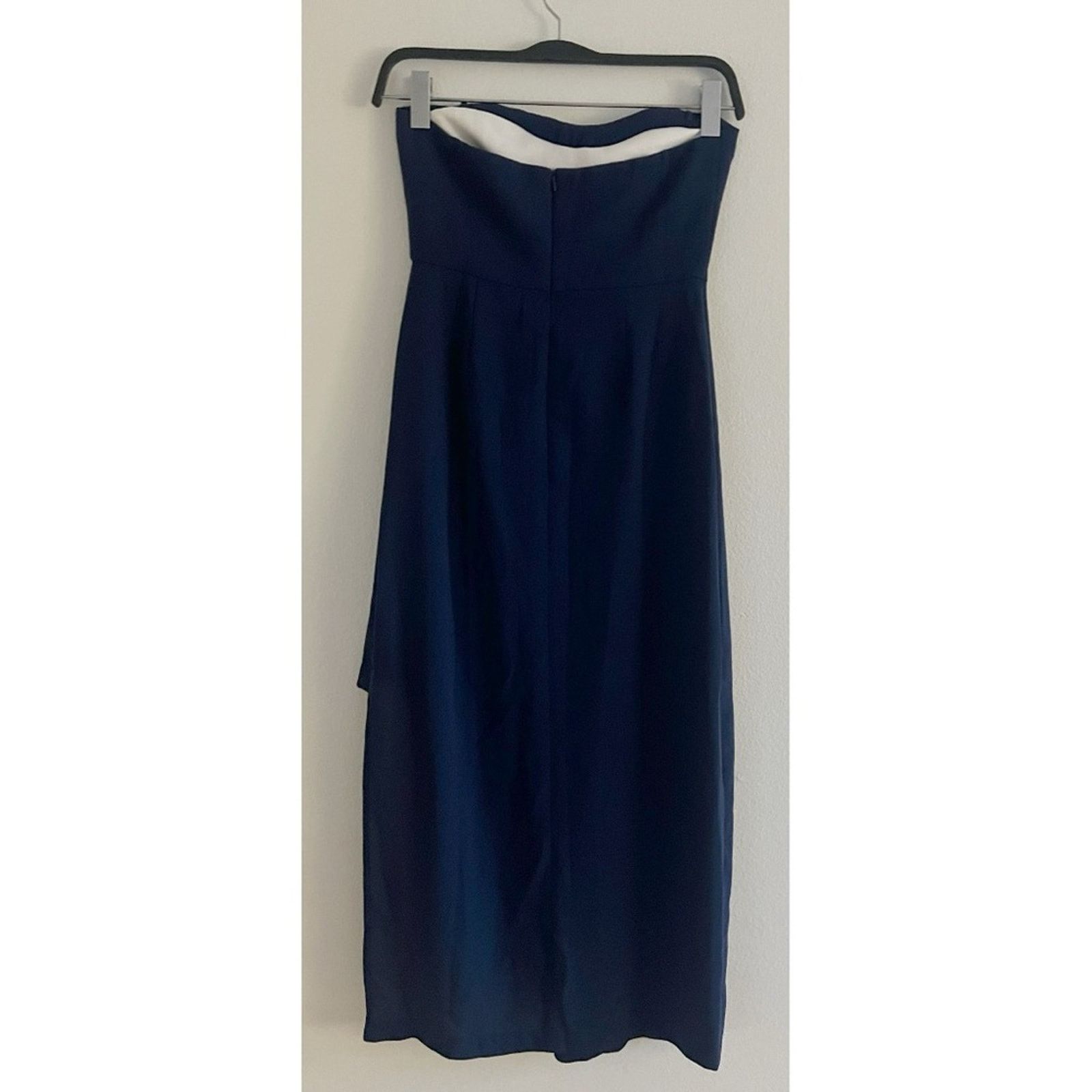 ELLIATT NWT Elliatt Navy Blue Midi Asymmetrical Hem Dress Medium Size M / US 6-8 / IT 42-44 - 3 Thumbnail