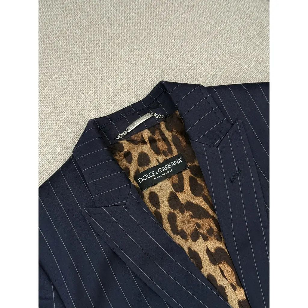 Dolce & Gabbana Dolce & Gabbana Vintage Navy Pinstripe Blazer Size IT40 Size S / US 4 / IT 40 - 5 Thumbnail