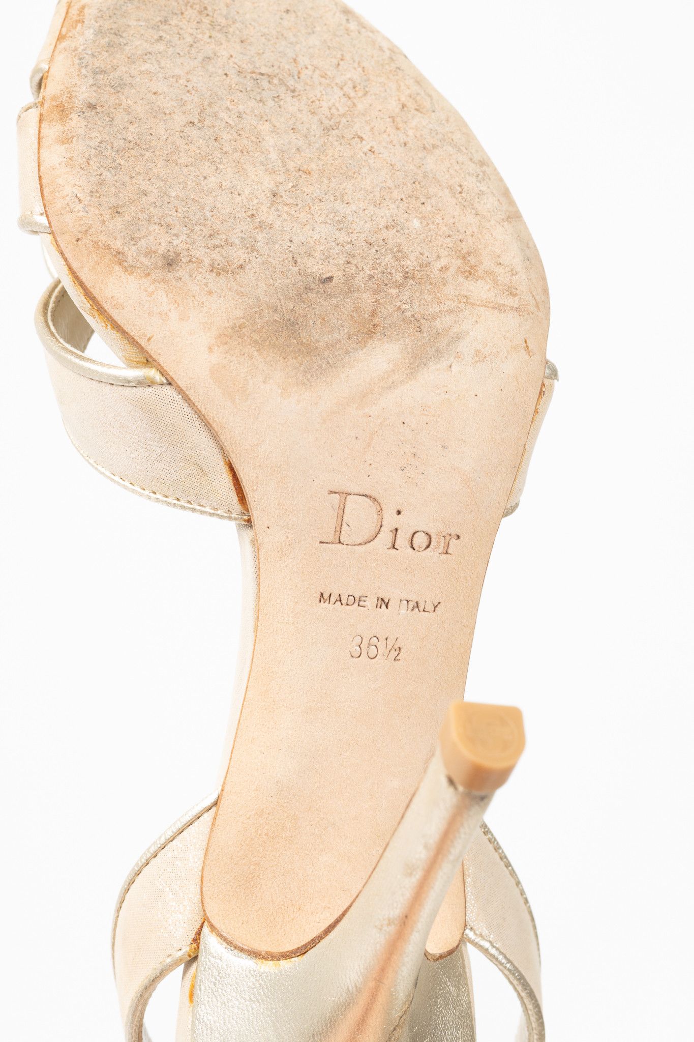 Dior Christian Dior Karma Metallic Nude Suede Heels Size US 6 / IT 36 - 5 Thumbnail