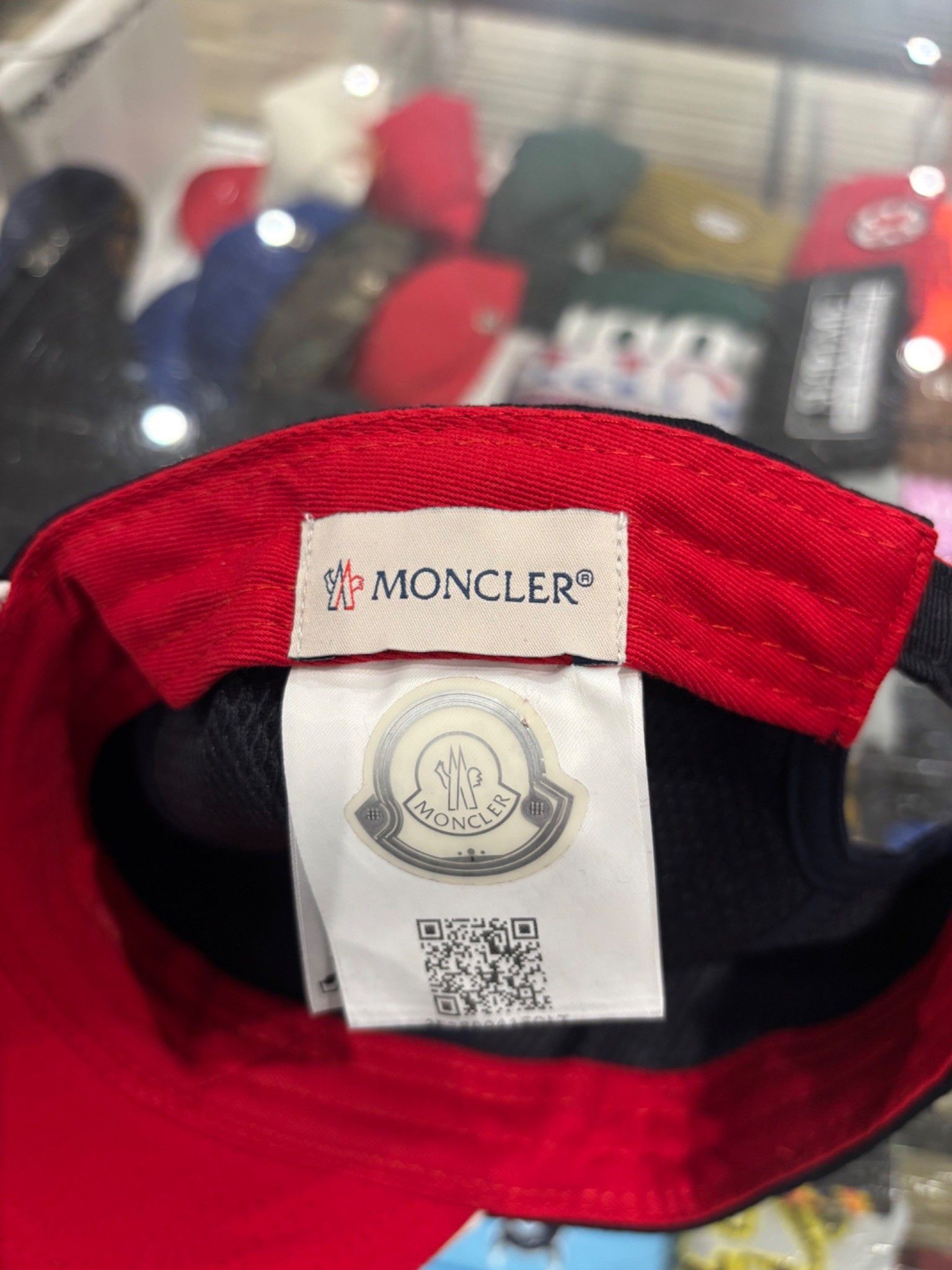 Moncler Moncler Embroidred Cotton Baseball Cap Blue Size ONE SIZE - 4 Thumbnail