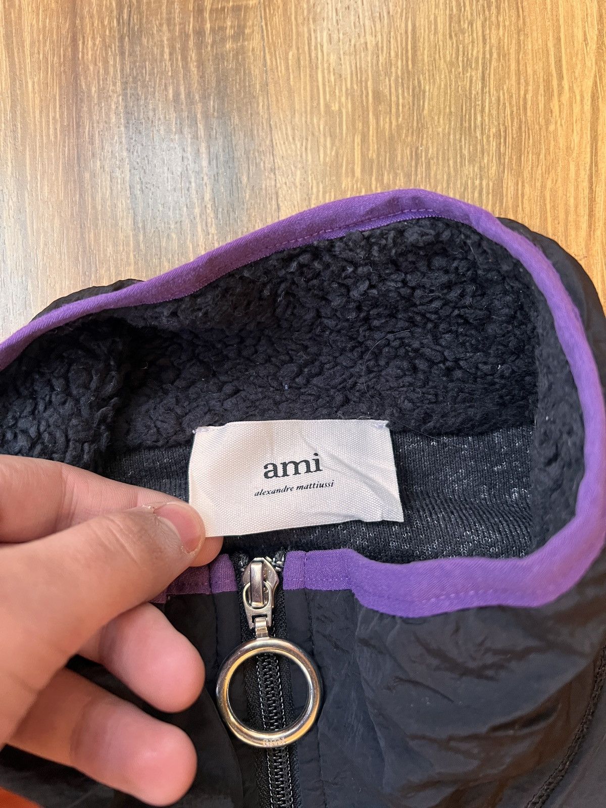 AMI Rare Ami Heart Logo Sherpa / Fleece (Black) Size US L / EU 52-54 / 3 - 7 Thumbnail