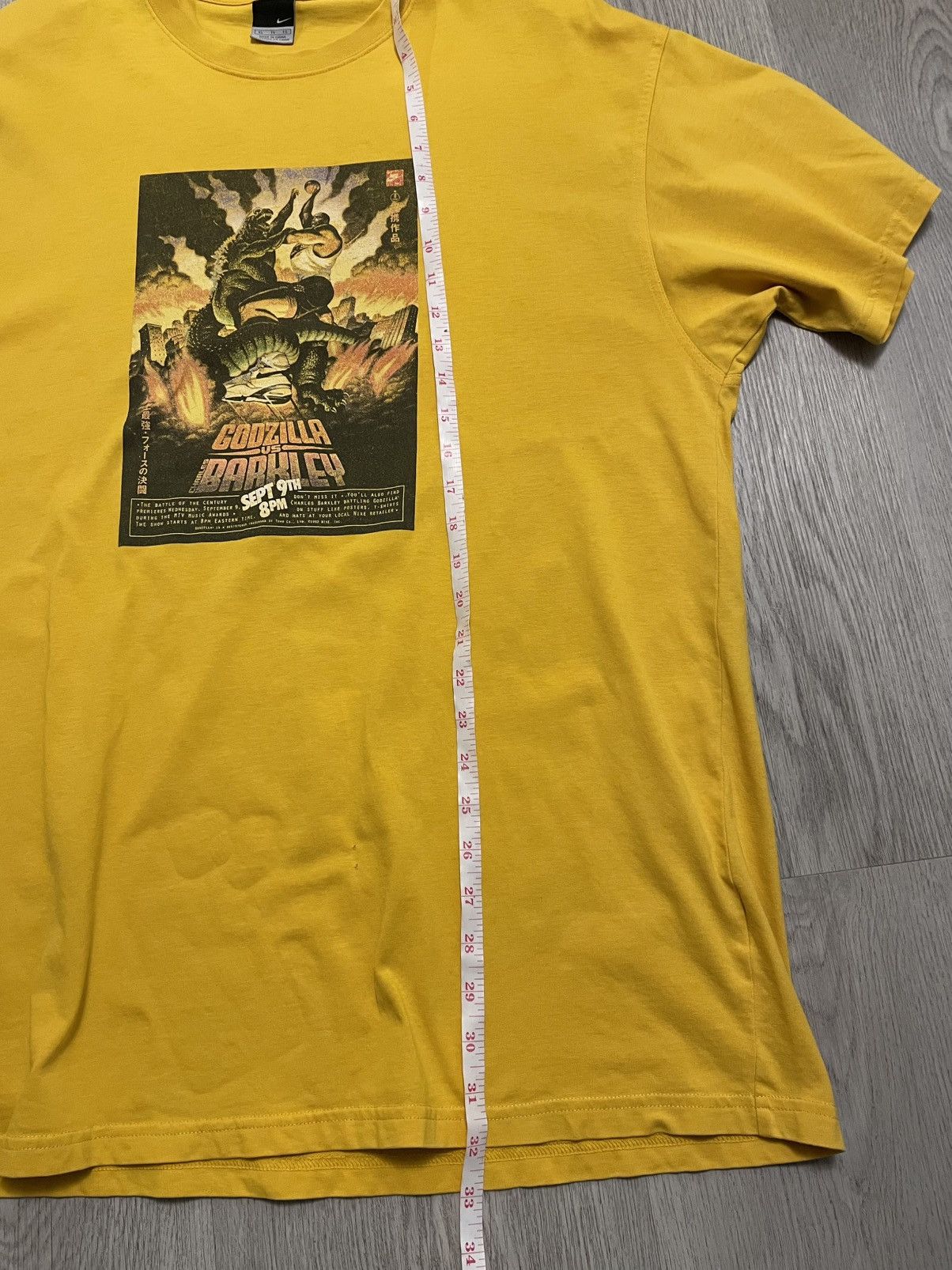 Nike Vintage Nike Godzilla Barkley Shirt Size US XL / EU 56 / 4 - 9 Thumbnail