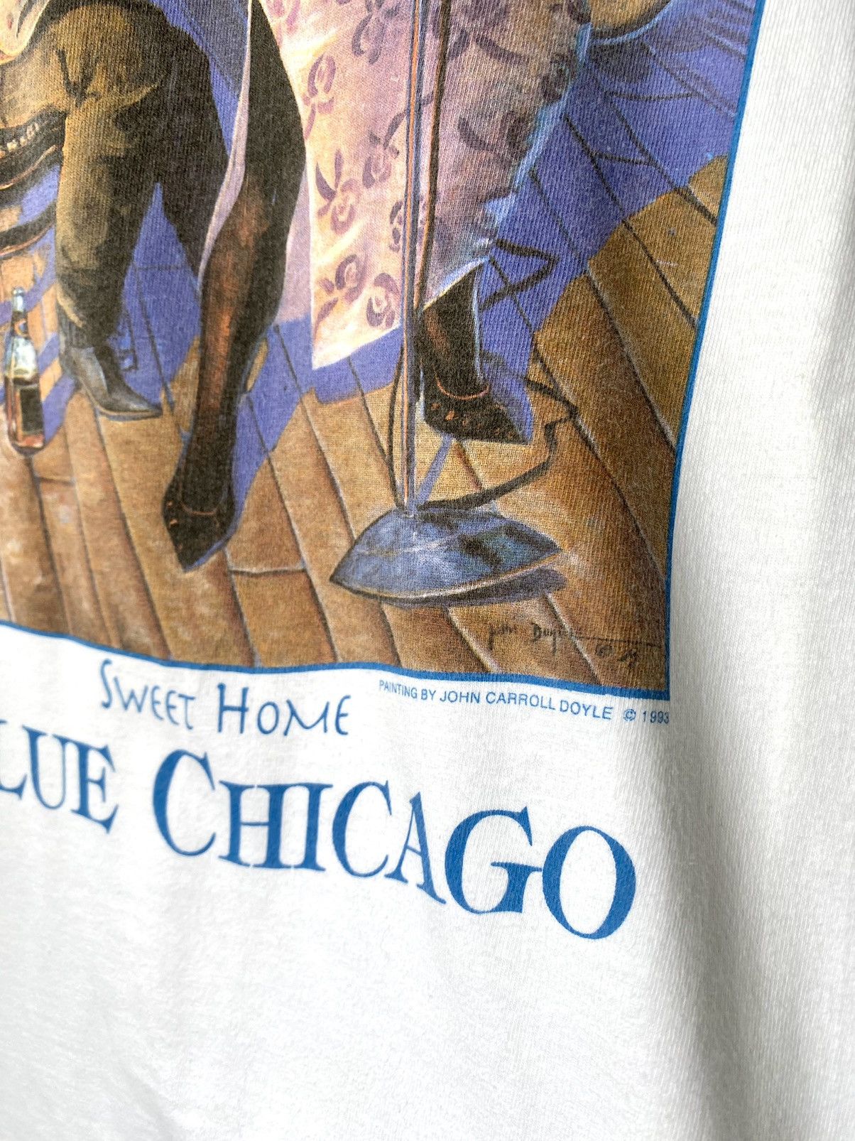 Band Tees 1993 Vintage Jazz Dans Blue Chicago T Shirt 90’s Size US XL / EU 56 / 4 - 6 Thumbnail