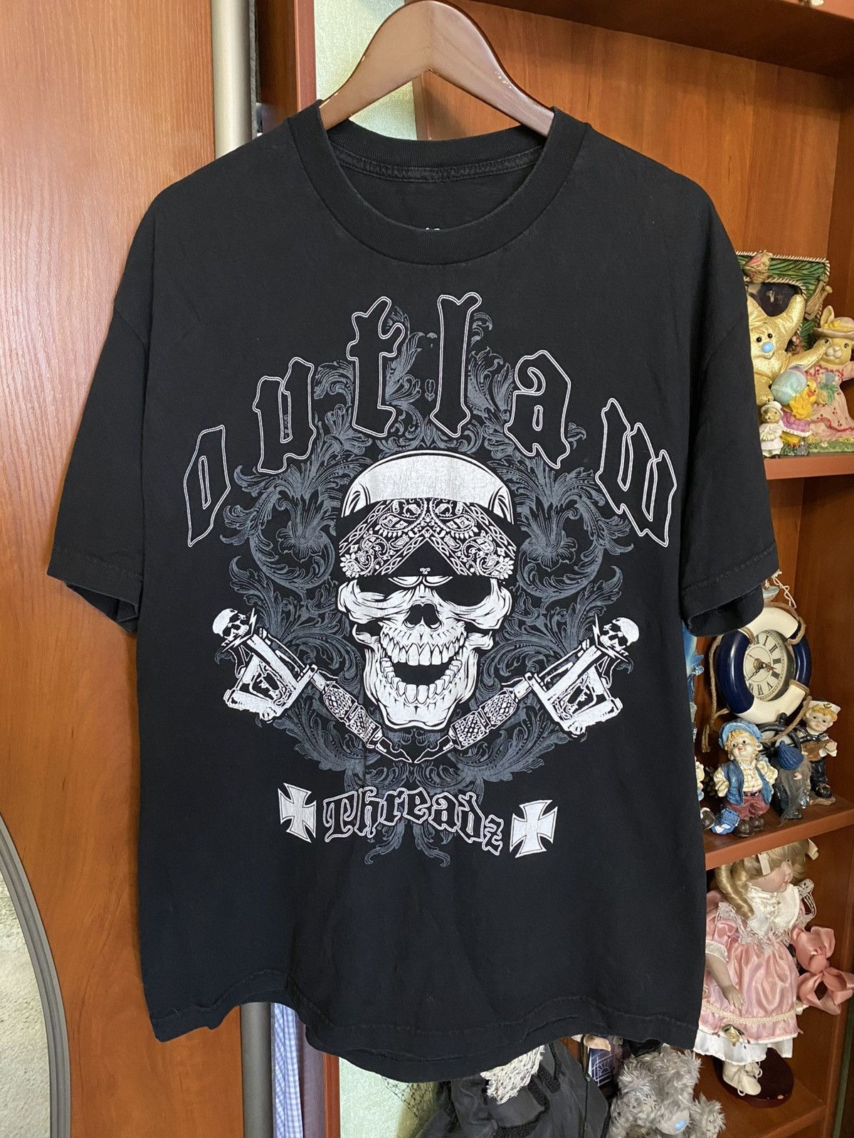 Other Outlaw Threadz Affliction Style Skull Cross Graphics Tee Size US L / EU 52-54 / 3 - 2 Thumbnail