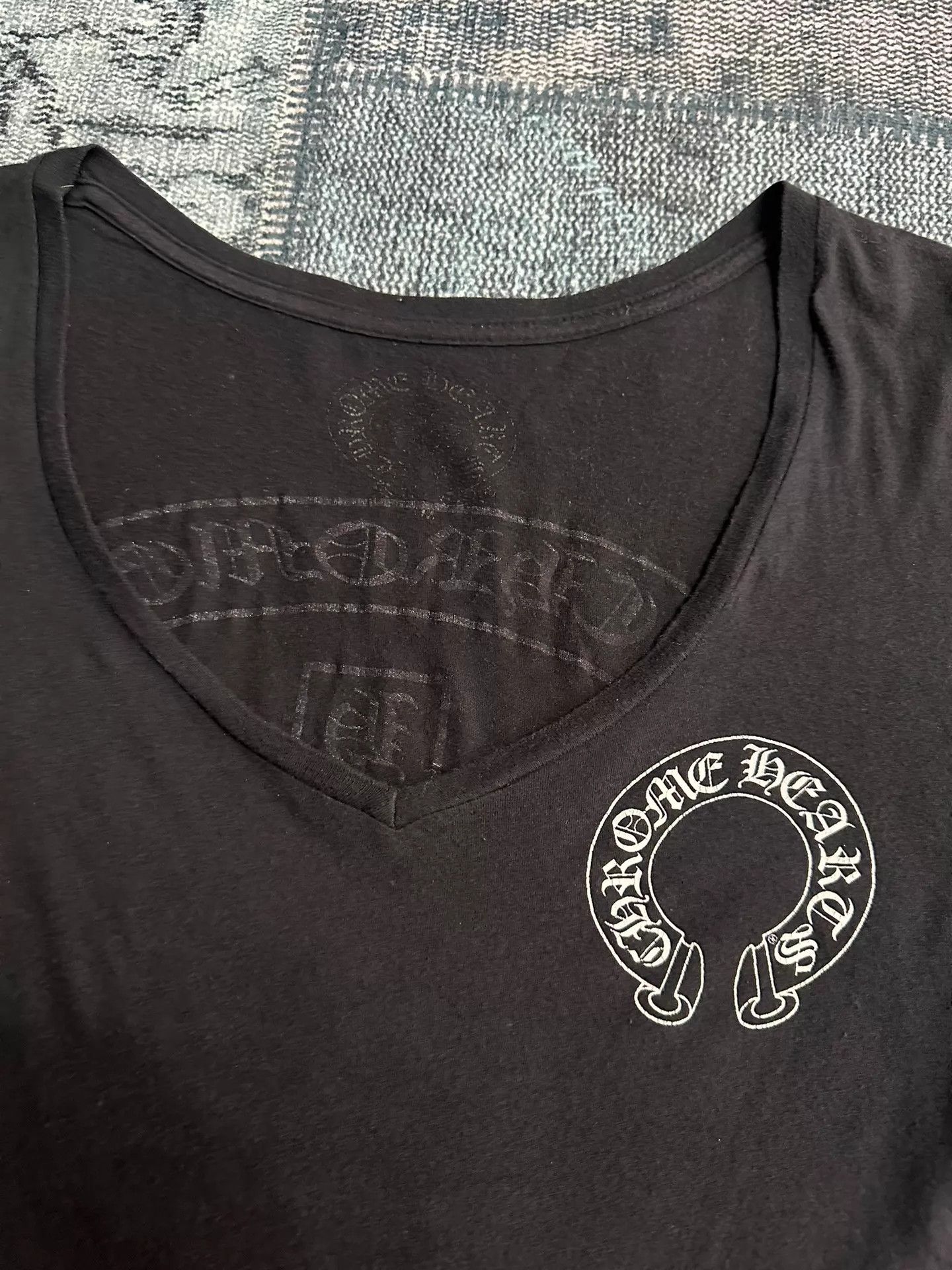 Chrome Hearts Chrome Hearts Deep V Horseshoe 3-Elem Sanskrit SS M Size US M / EU 48-50 / 2 - 8 Thumbnail