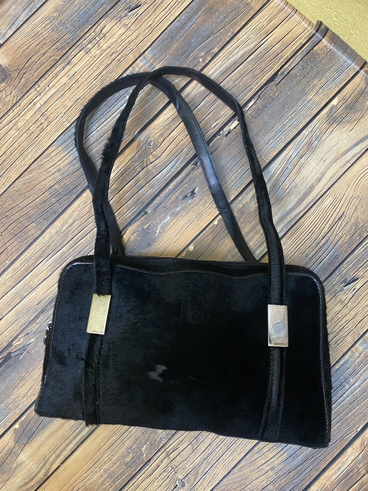 Gucci Gucci black fur shoulder bag Size ONE SIZE - 1 Thumbnail