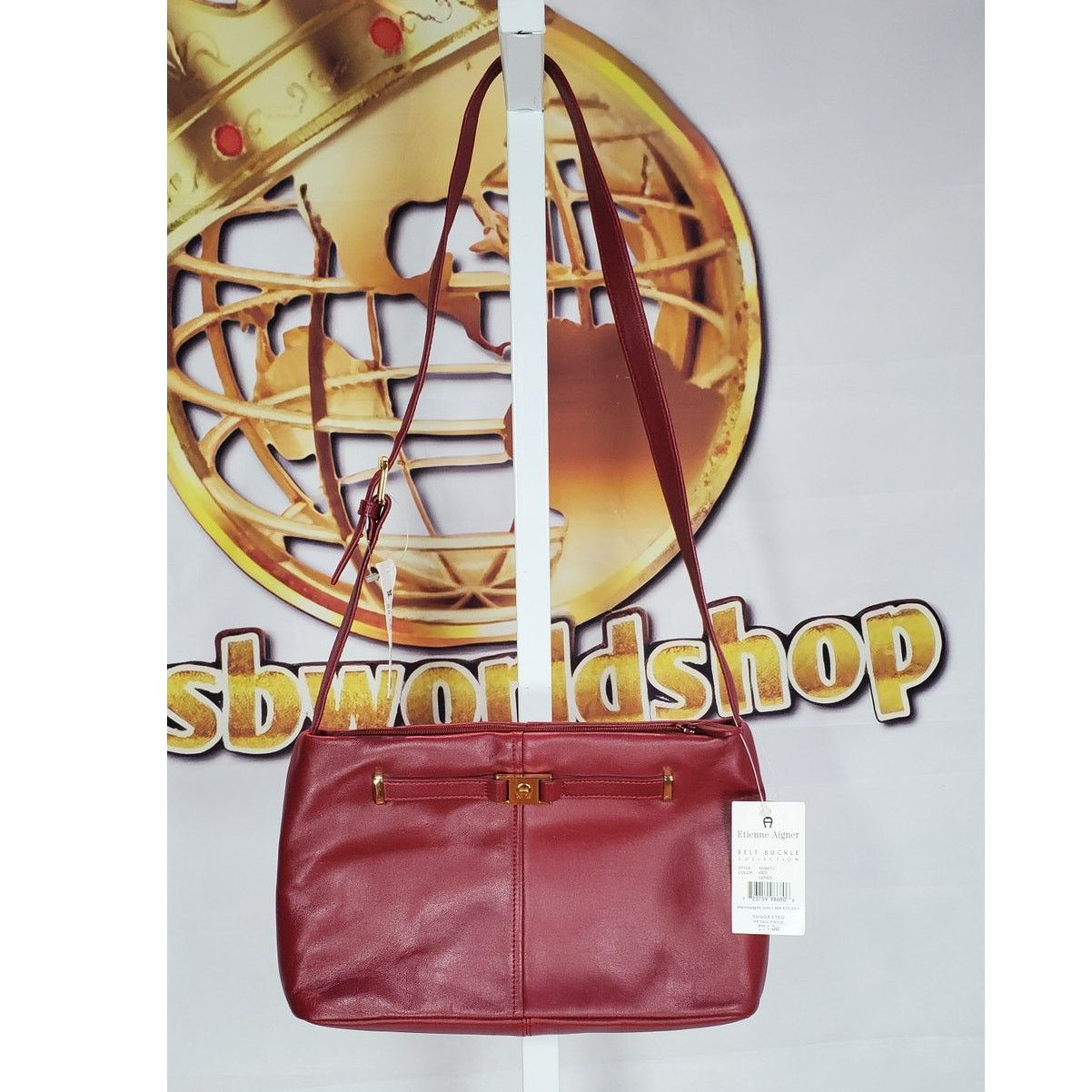 Etienne Aigner Brand New Etienne Aigner Red Leather Shoulder Bag Size ONE SIZE - 1 Thumbnail