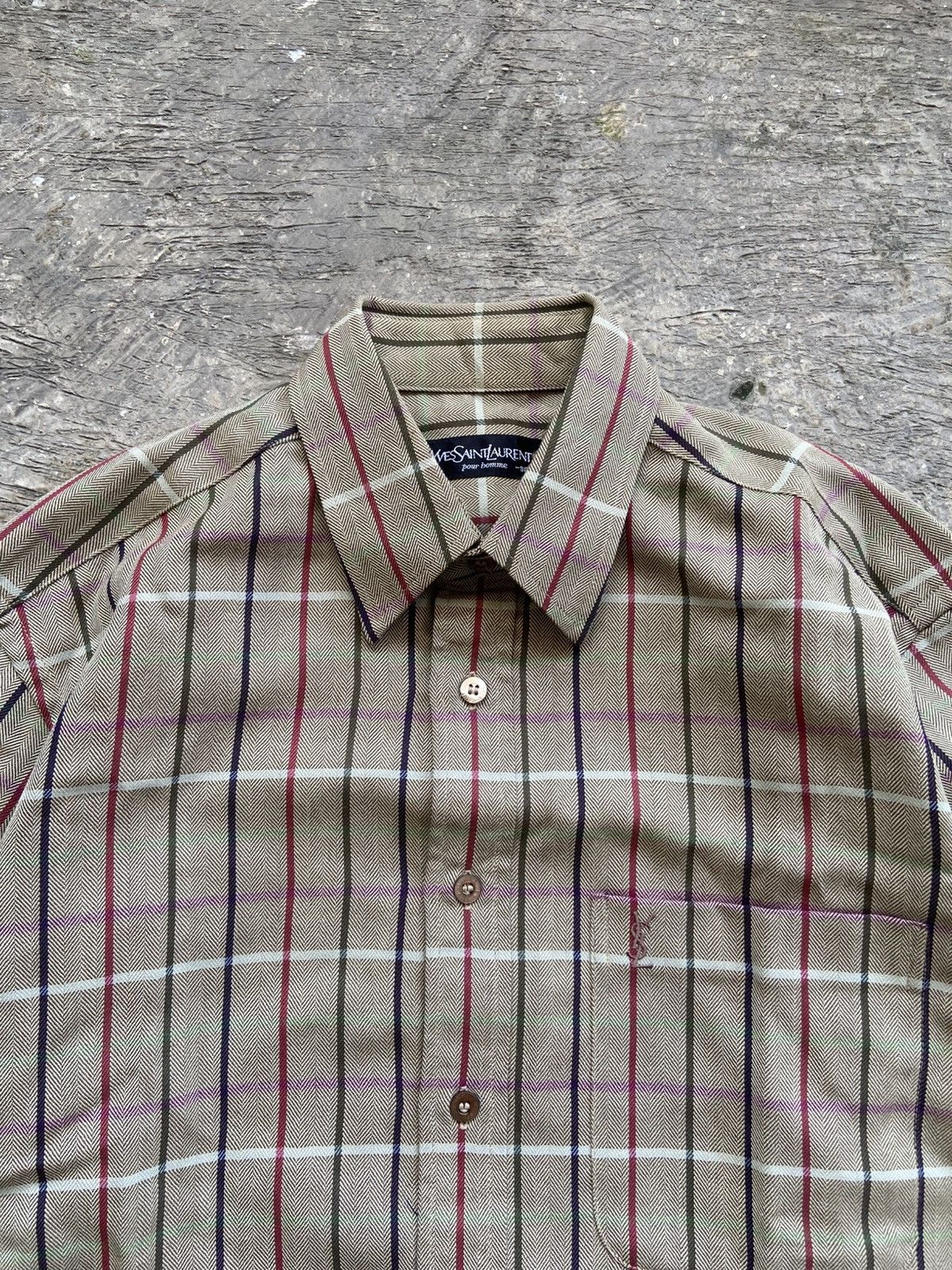 Yves Saint Laurent Yves Saint Laurent Plaid Flannel Shirt Size US M / EU 48-50 / 2 - 3 Thumbnail