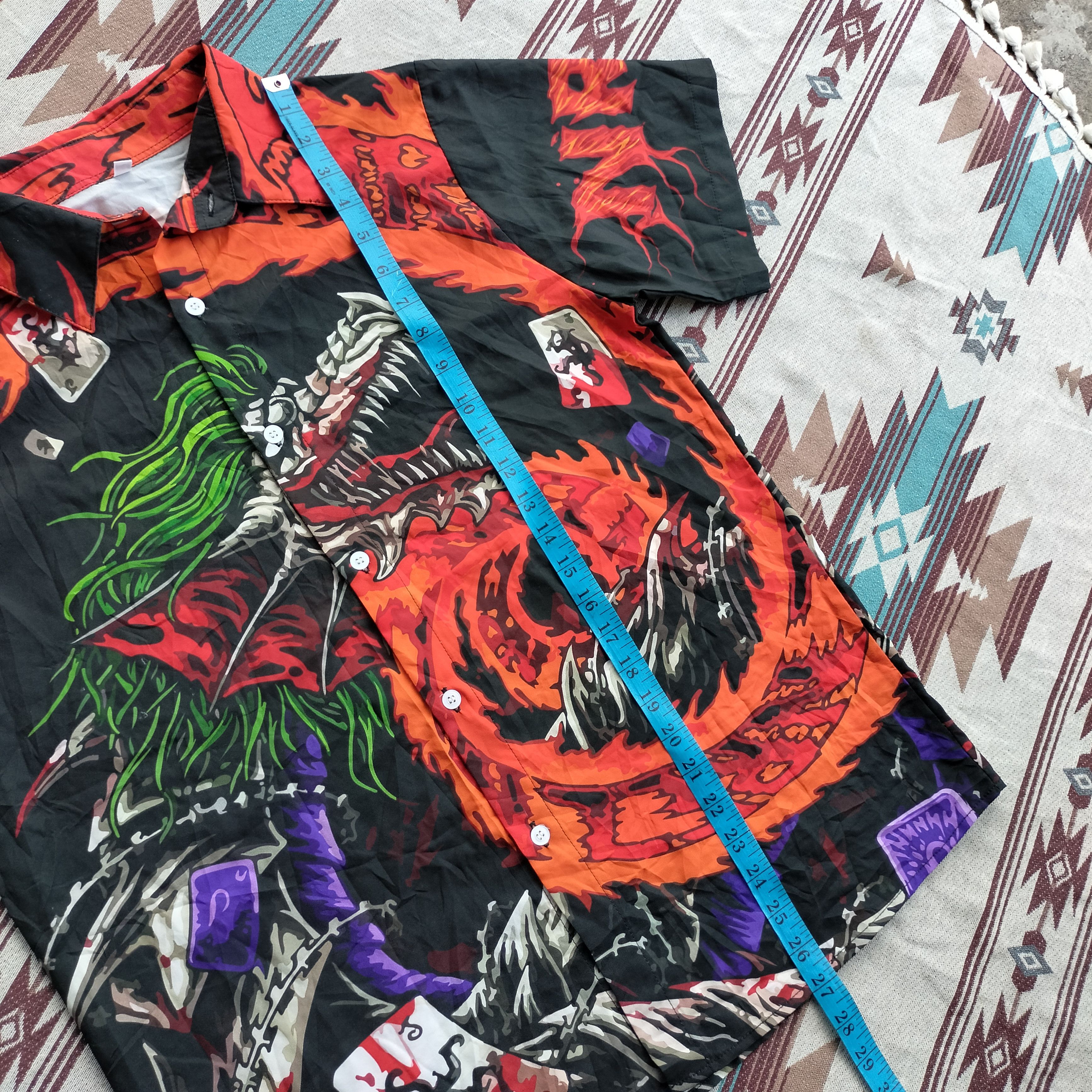 JNCO Nrez Dragon fire picture over ss shirt Size US M / EU 48-50 / 2 - 9 Thumbnail