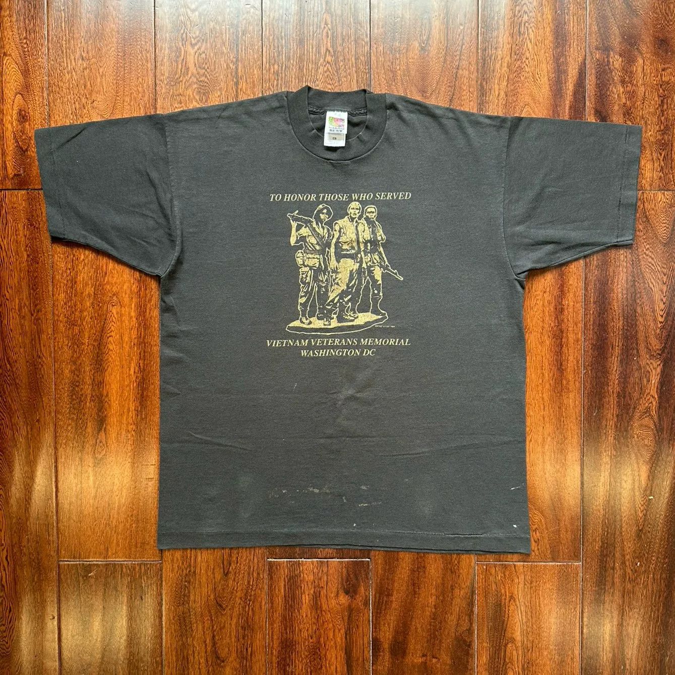 Vintage 90s Vintage Military Graphic Tee Size US M / EU 48-50 / 2 - 1 Thumbnail